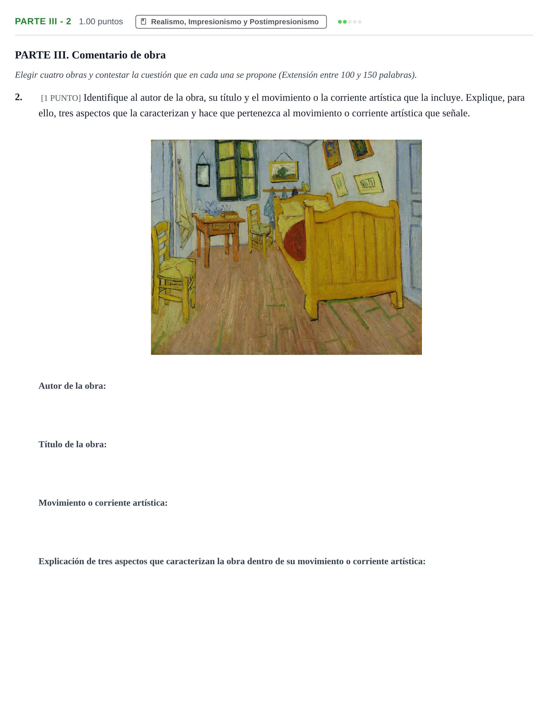 Enunciado: Ejercicio PARTE III - 2 · Fundamentos Artísticos PAU Cantabria Extraordinaria 2025