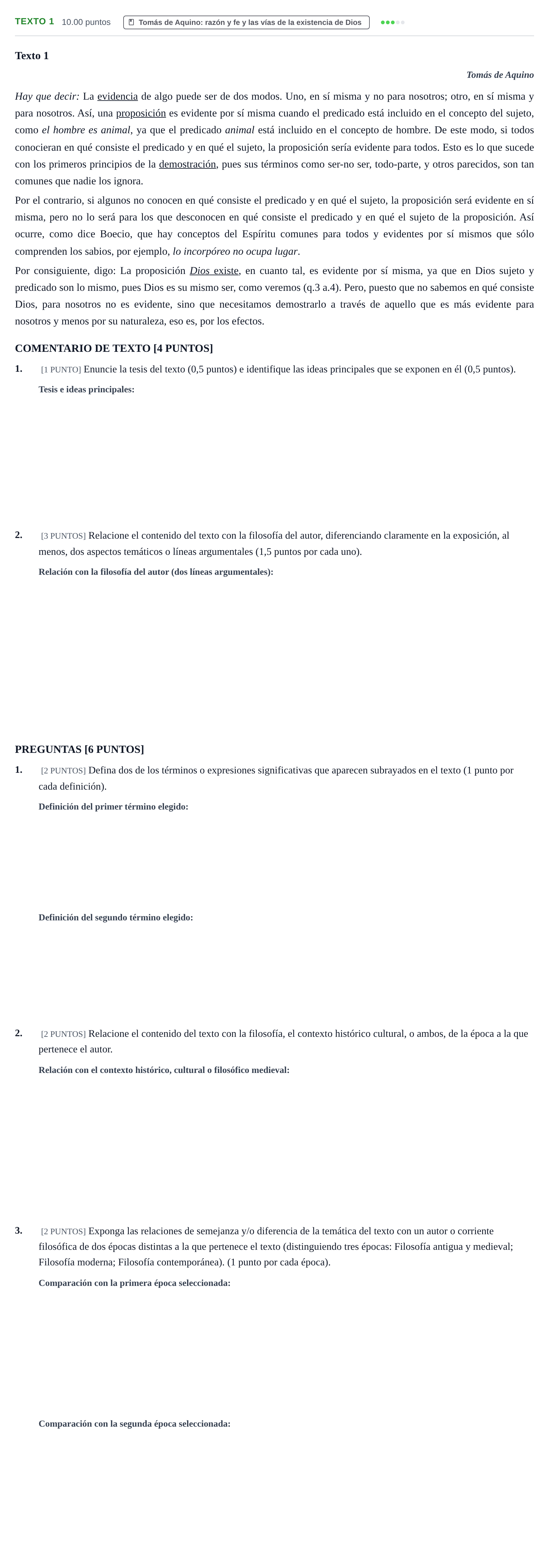 Enunciado: Ejercicio Texto 1 · Historia de la Filosofía PAU Cantabria Ordinaria 2025