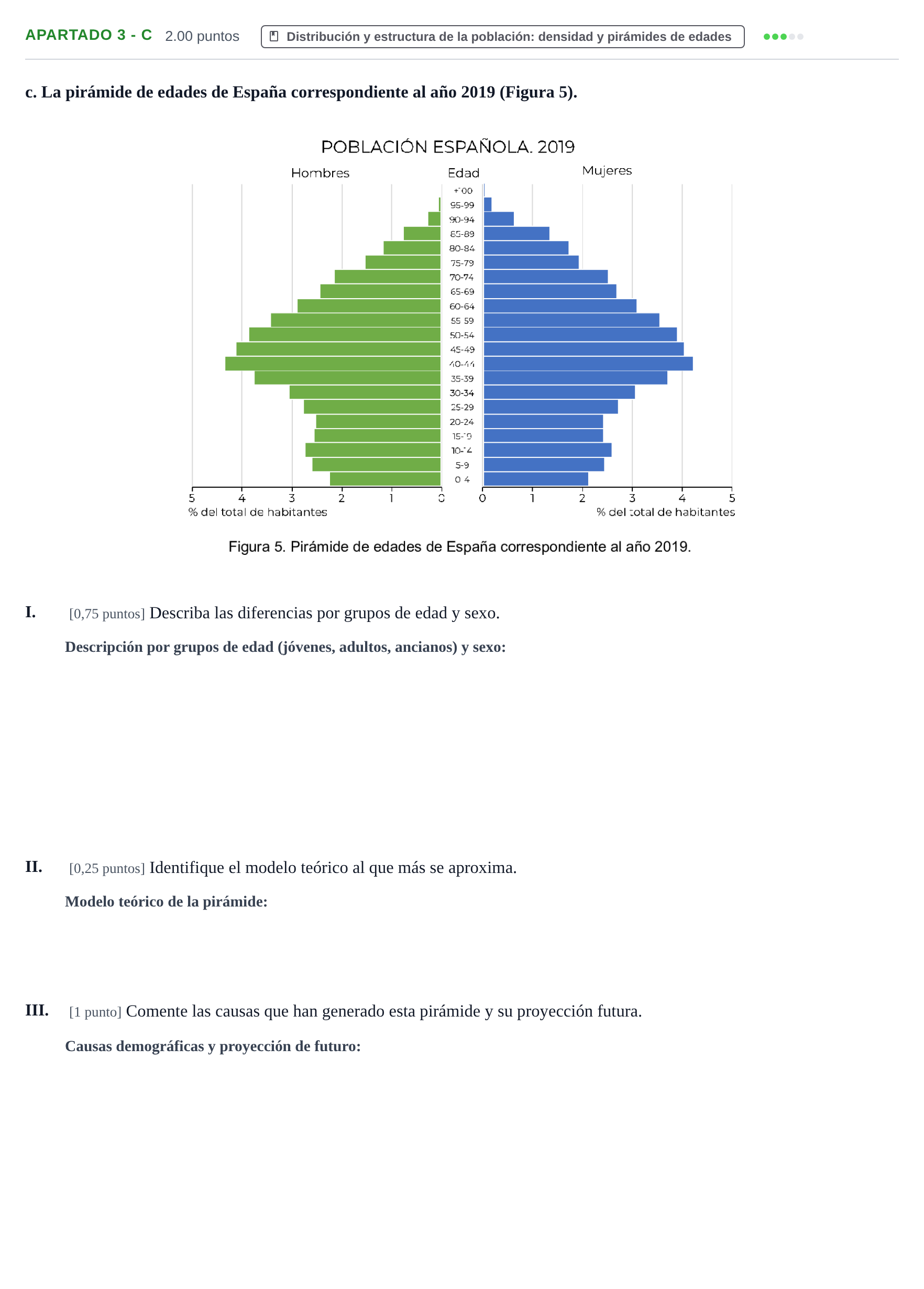 Enunciado: Apartado 3 - c · Geografía PAU Cantabria Extraordinaria 2025