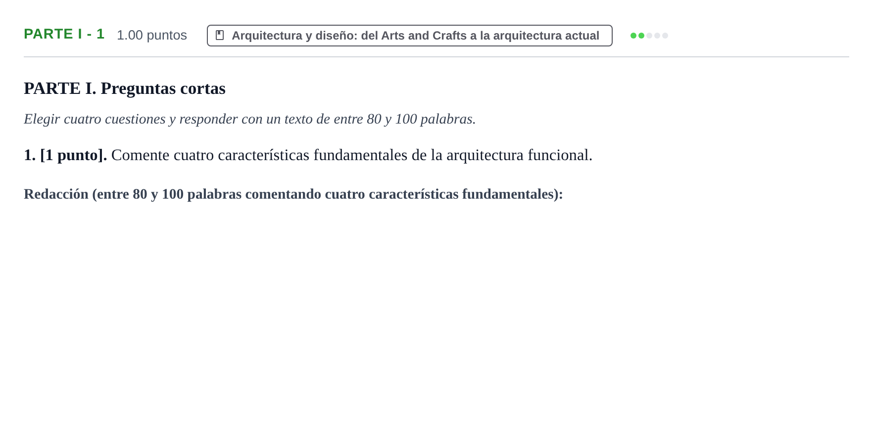 Enunciado: Ejercicio Parte I - 1 · Fundamentos Artísticos PAU Cantabria Ordinaria 2025