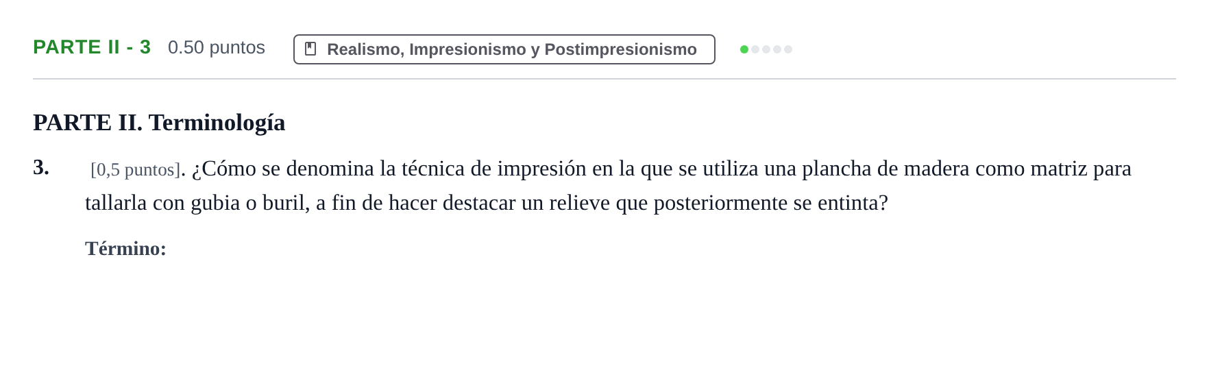 Enunciado: Ejercicio Parte II - 3 · Fundamentos Artísticos PAU Cantabria Ordinaria 2025