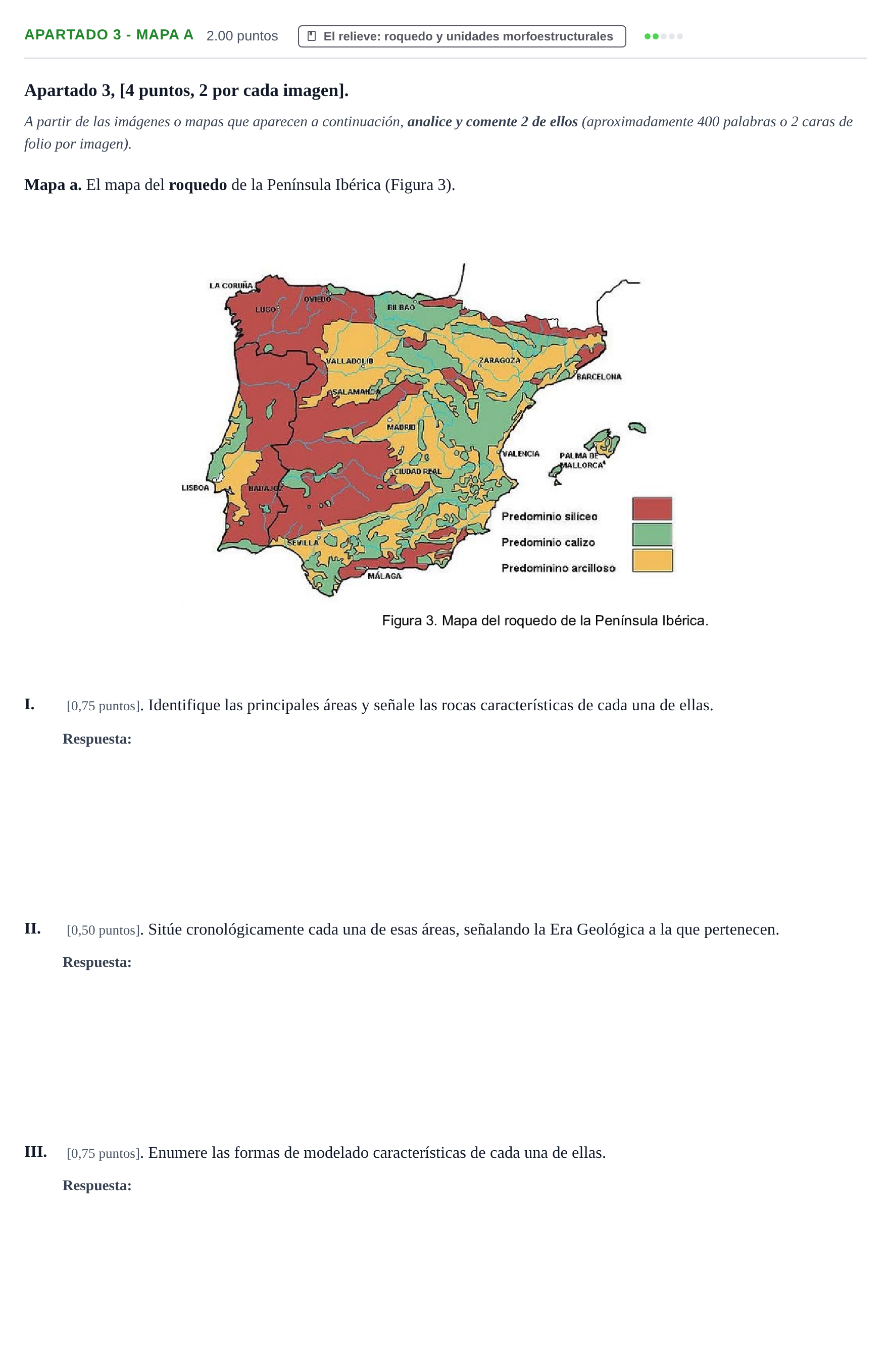 Enunciado: Apartado 3 - Mapa a · Geografía PAU Cantabria Ordinaria 2025