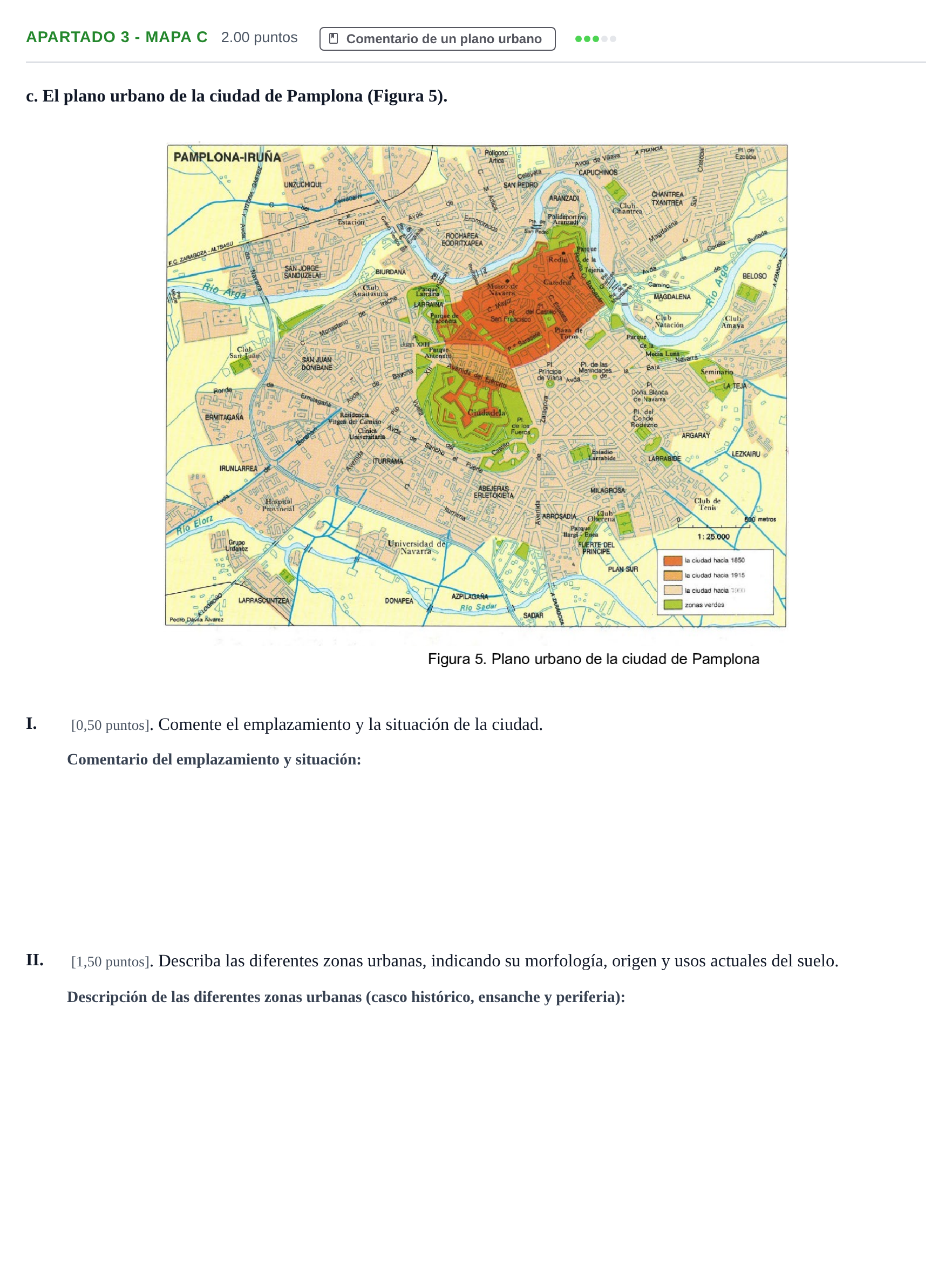 Enunciado: Apartado 3 - Mapa c · Geografía PAU Cantabria Ordinaria 2025