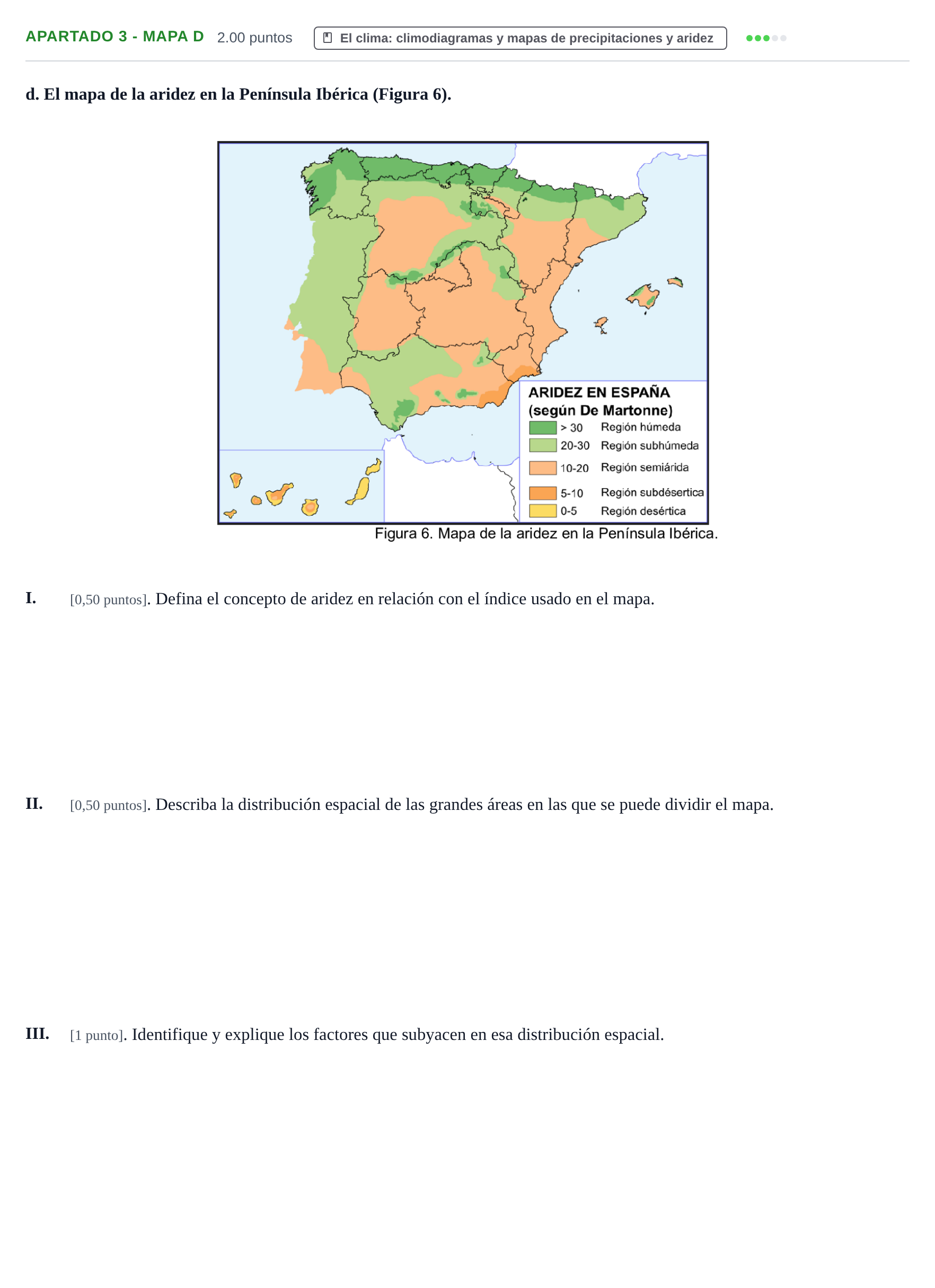 Enunciado: Apartado 3 - Mapa d · Geografía PAU Cantabria Ordinaria 2025