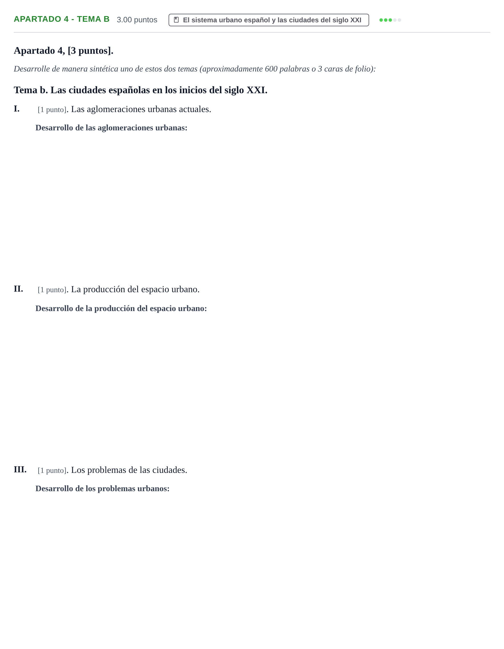 Enunciado: Apartado 4 - Tema b · Geografía PAU Cantabria Ordinaria 2025