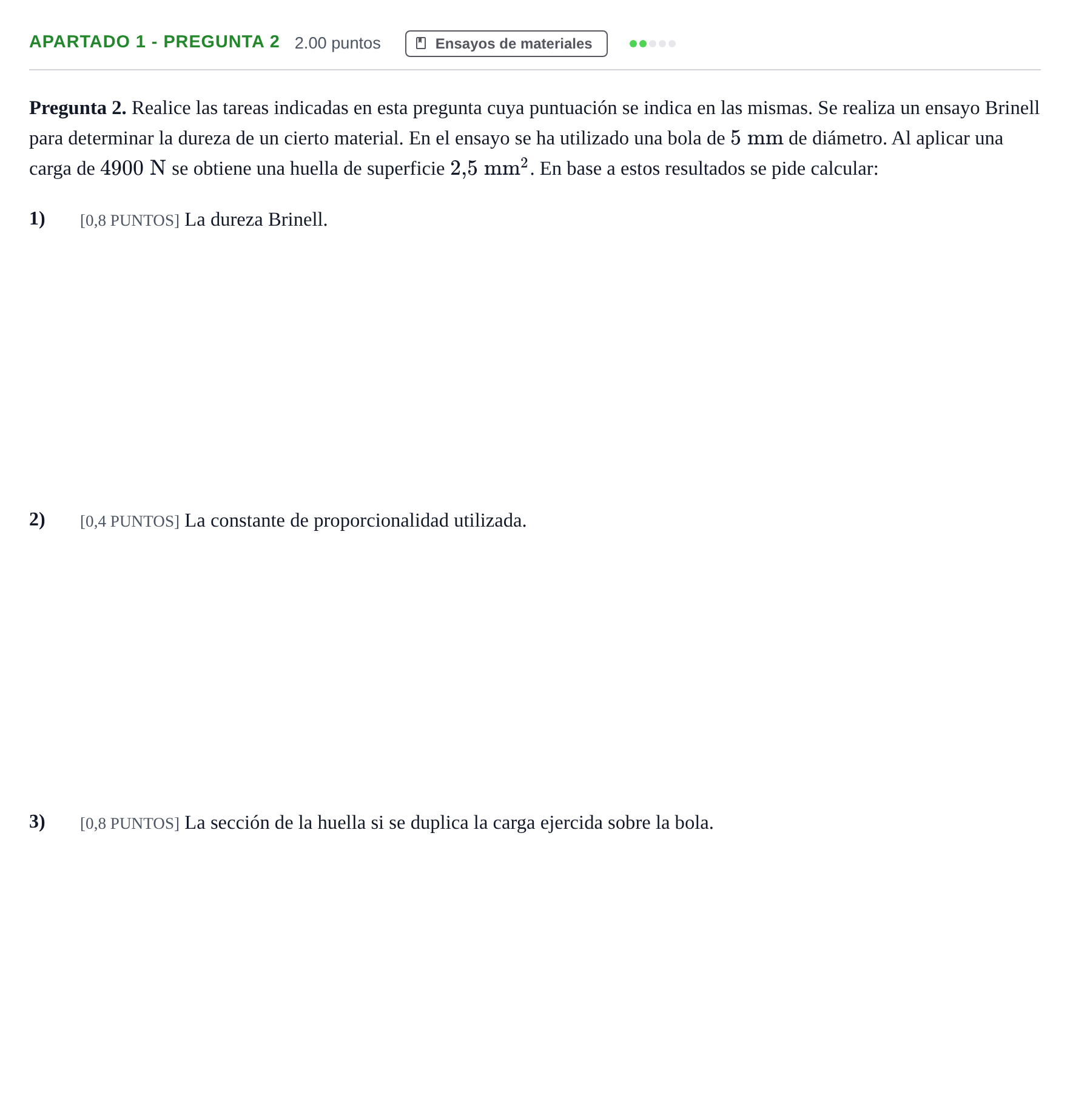 Enunciado: Apartado 1 - Pregunta 2 · Tecnología e Ingeniería II PAU Cantabria Extraordinaria 2025