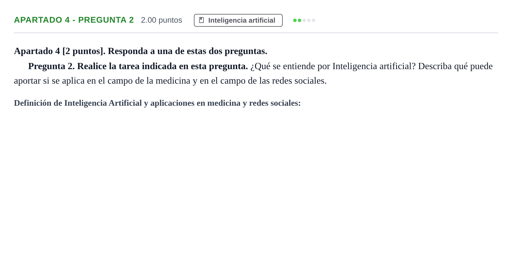 Enunciado: Apartado 4 - Pregunta 2 · Tecnología e Ingeniería II PAU Cantabria Extraordinaria 2025