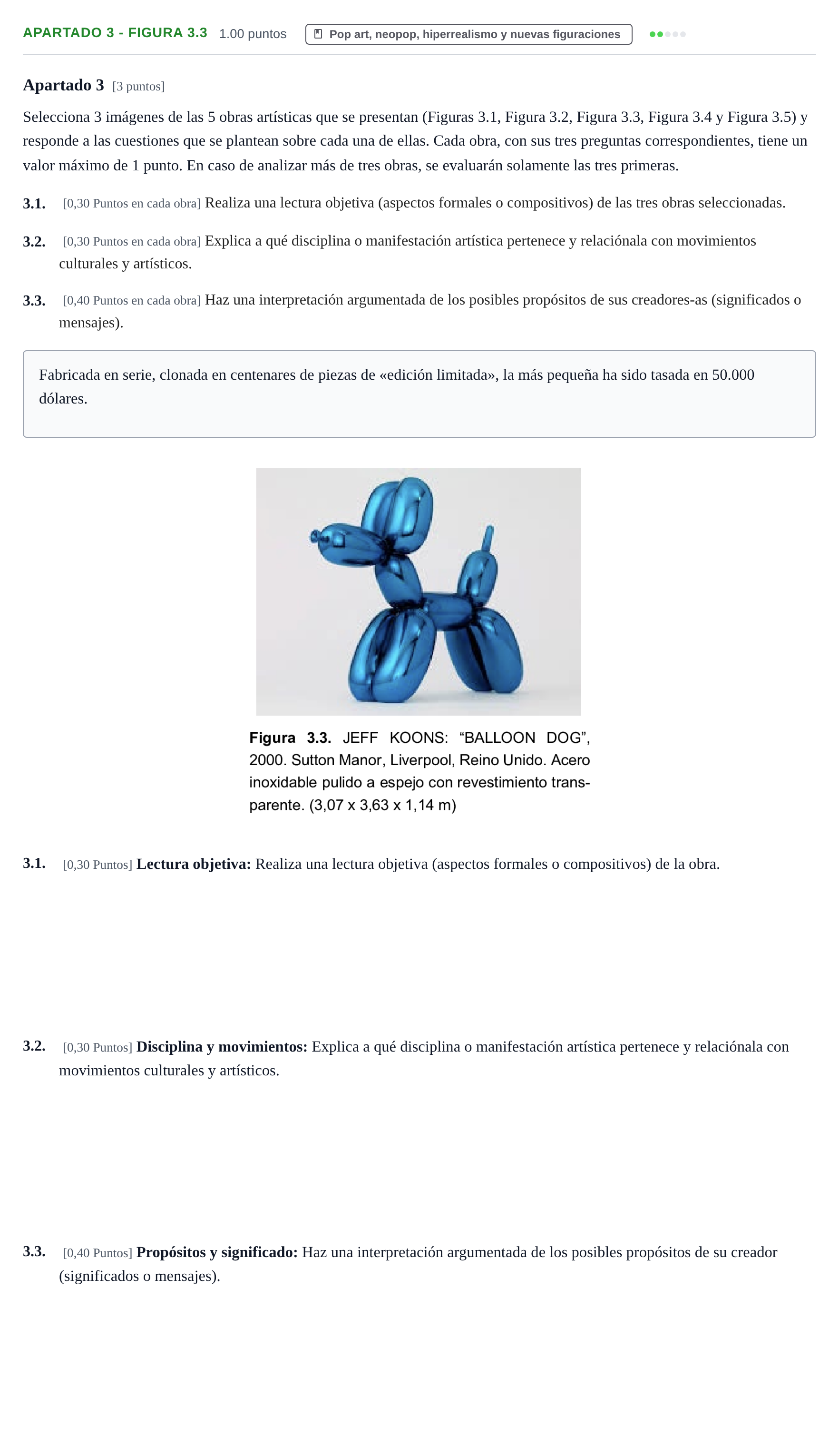 Enunciado: Apartado 3 - Figura 3.3 · Movimientos Culturales y Artísticos PAU Cantabria Extraordinaria 2025