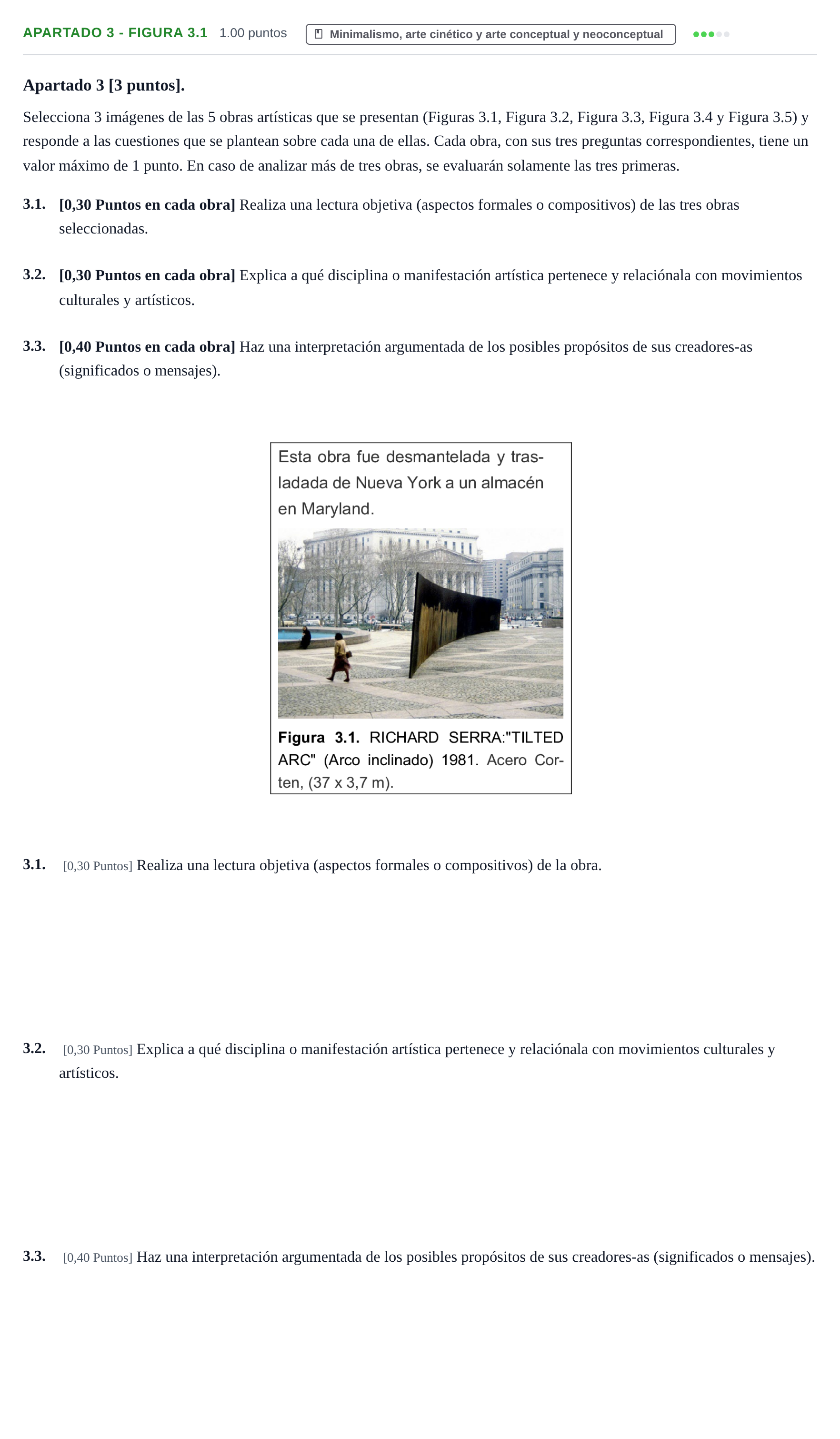 Enunciado: Apartado 3 - Figura 3.1 · Movimientos Culturales y Artísticos PAU Cantabria Ordinaria 2025