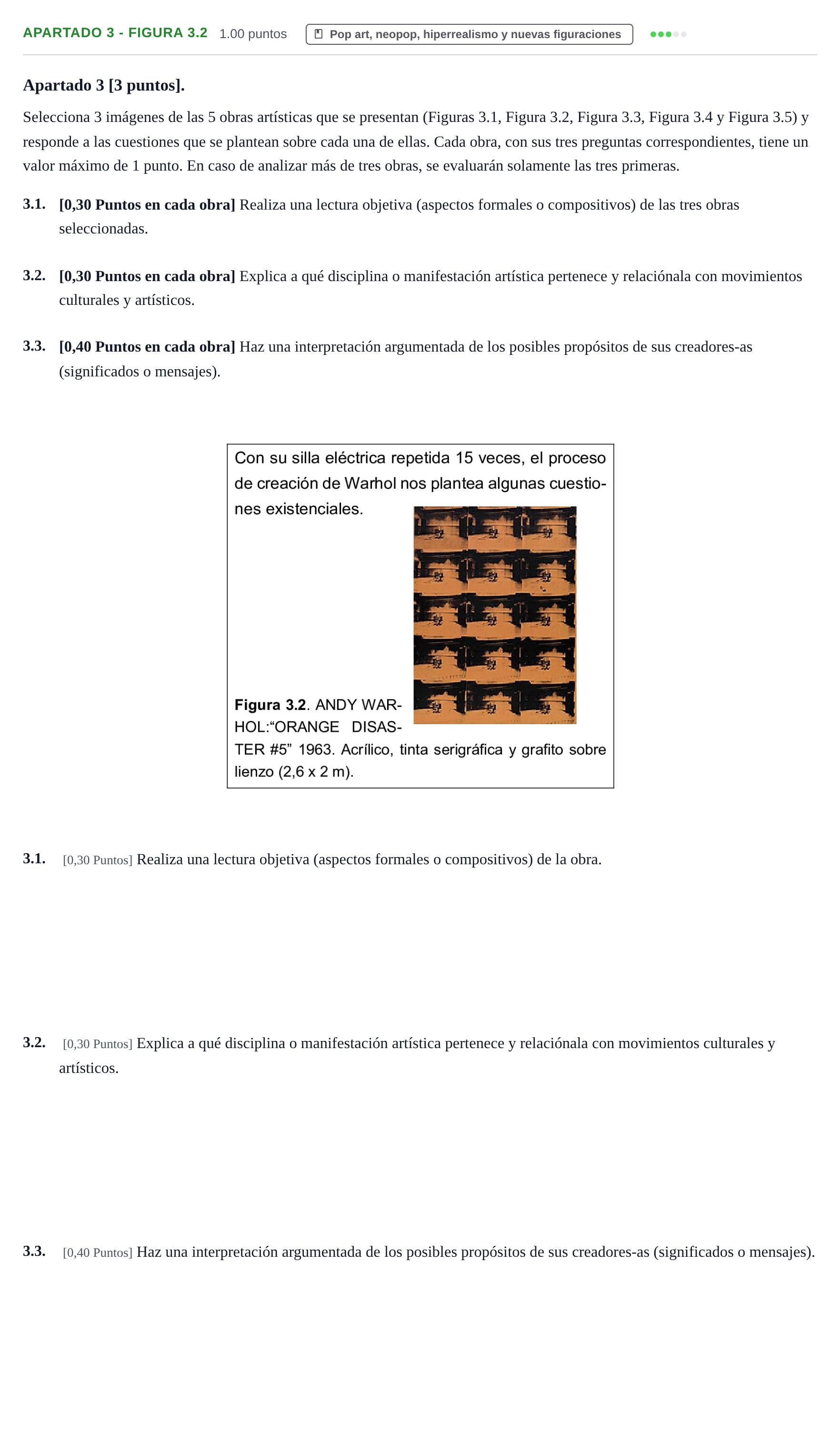 Enunciado: Apartado 3 - Figura 3.2 · Movimientos Culturales y Artísticos PAU Cantabria Ordinaria 2025