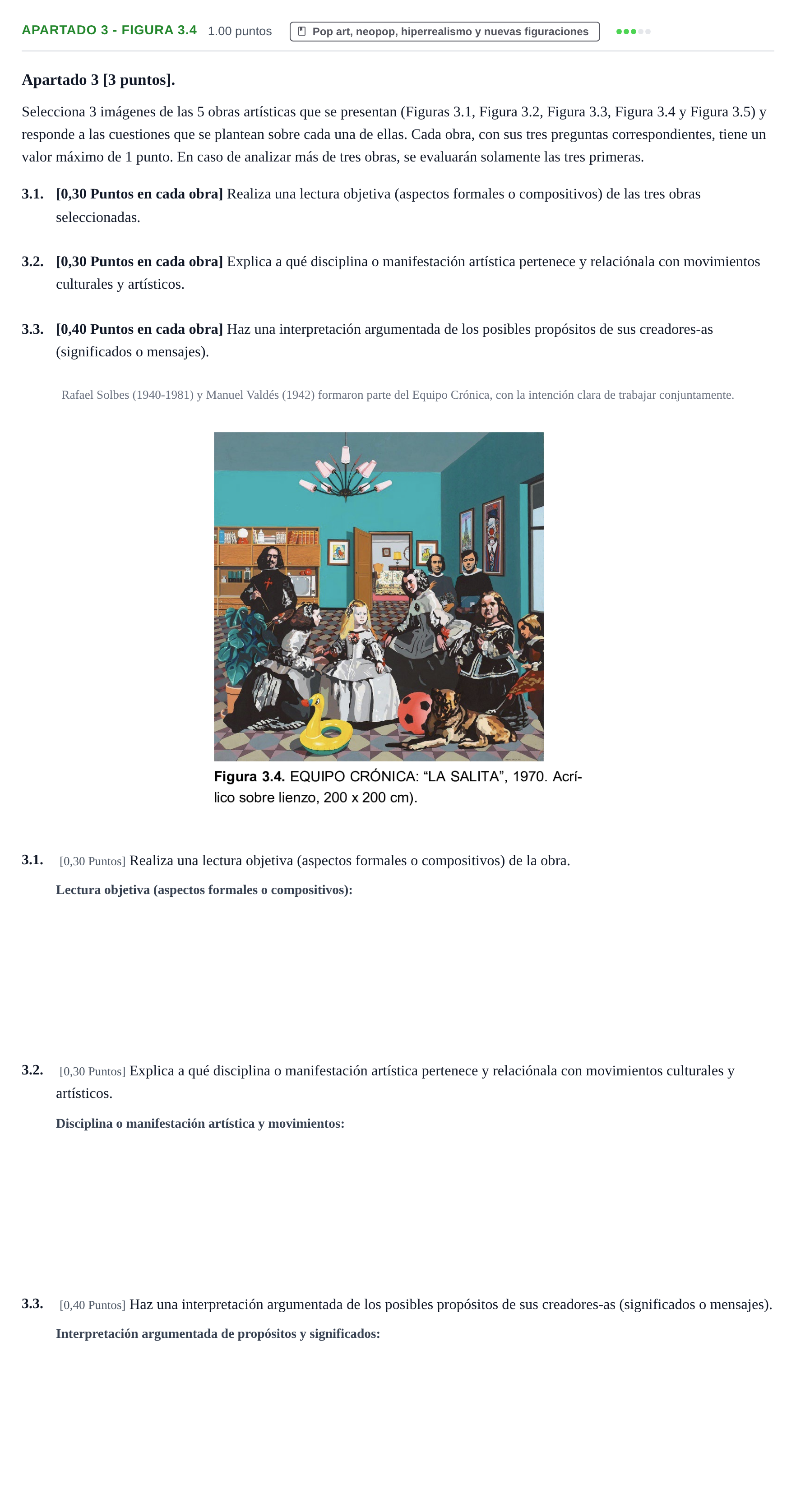Enunciado: Apartado 3 - Figura 3.4 · Movimientos Culturales y Artísticos PAU Cantabria Ordinaria 2025