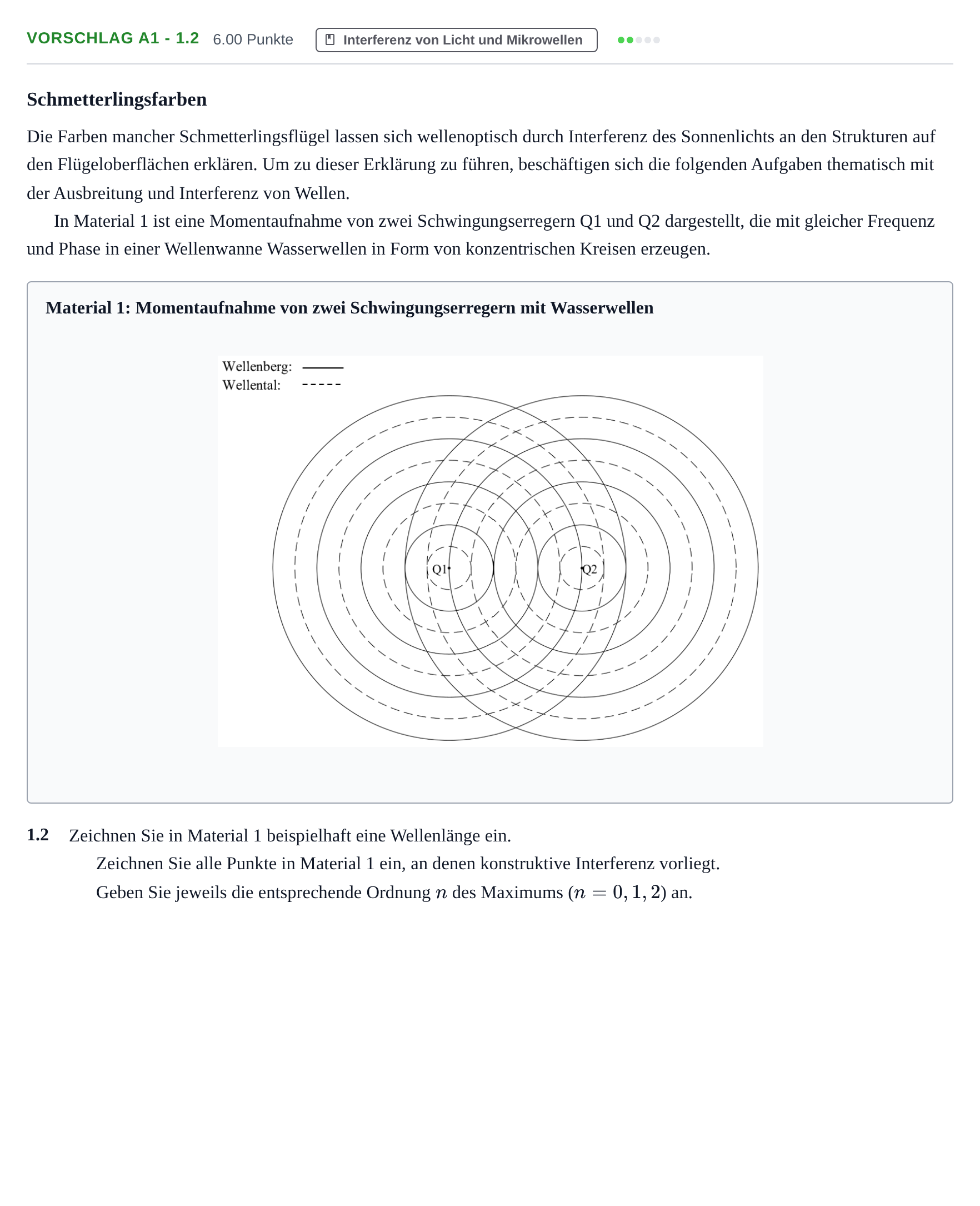 Aufgabenstellung: Aufgabe Vorschlag A1 - 1.2 · Abitur Hessen Physik GK 2021