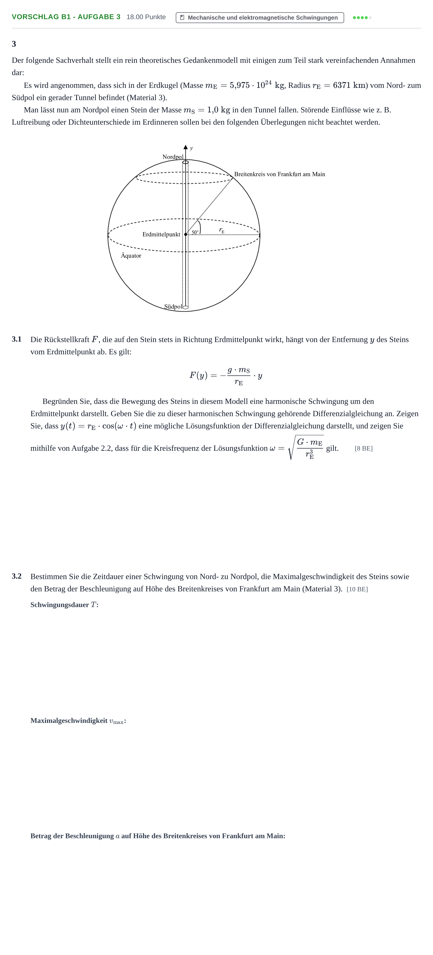 Aufgabenstellung: Aufgabe Vorschlag B1 - Aufgabe 3 · Abitur Hessen Physik LK 2021