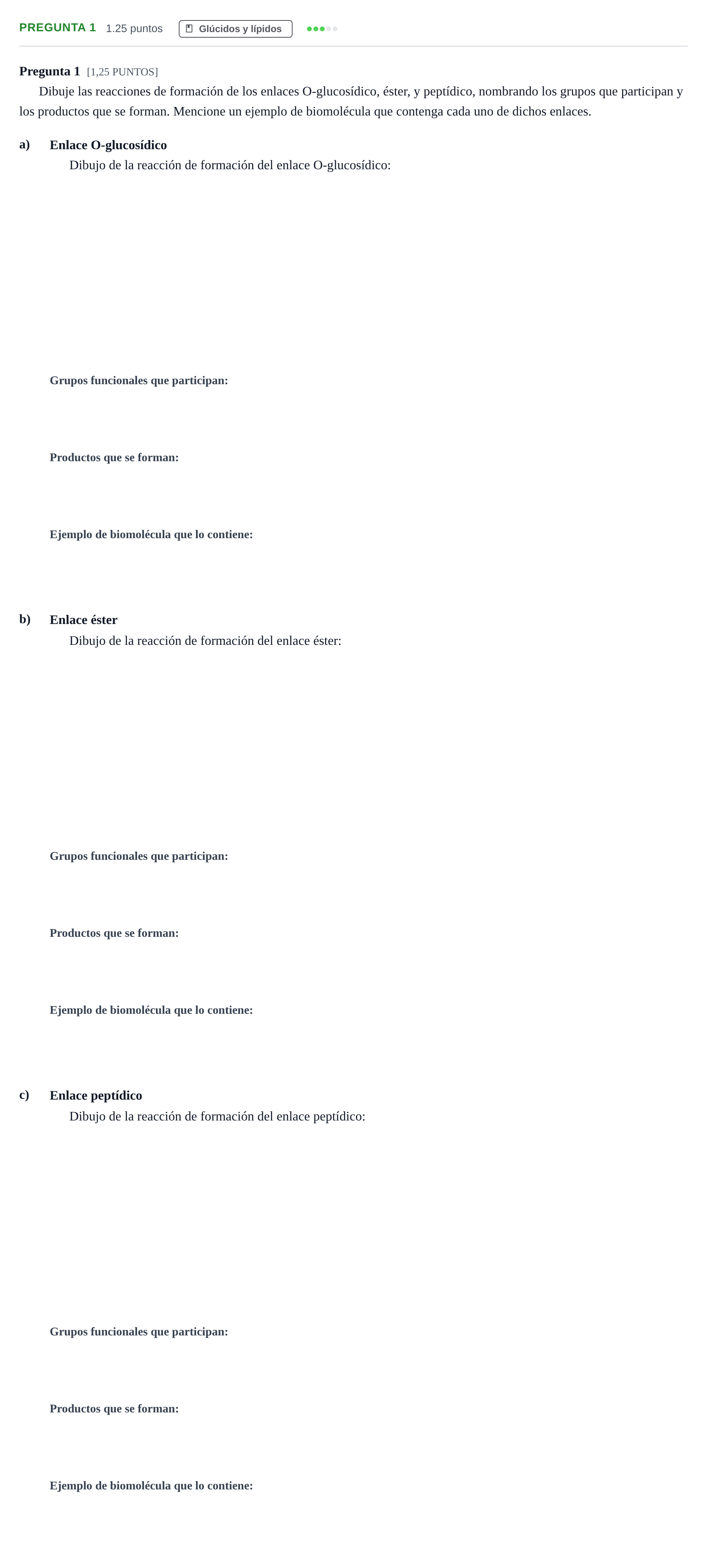 Enunciado: Pregunta 1 · Biología PAU Cantabria Ordinaria 2023