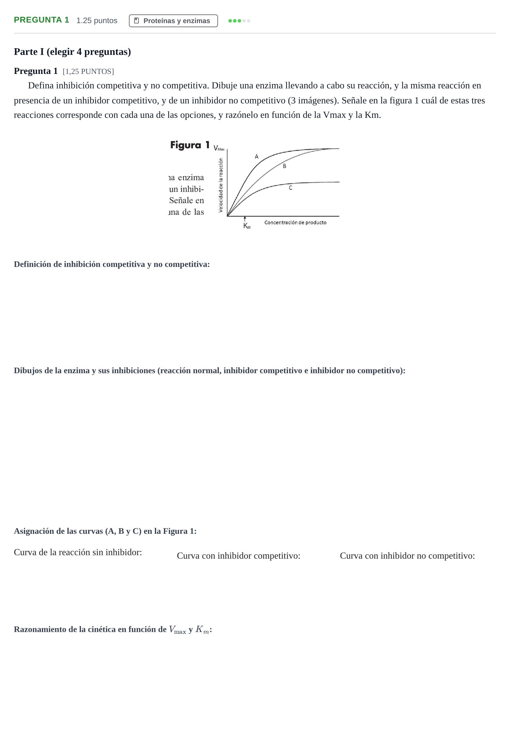 Enunciado: Pregunta 1 · Biología PAU Cantabria Extraordinaria 2023