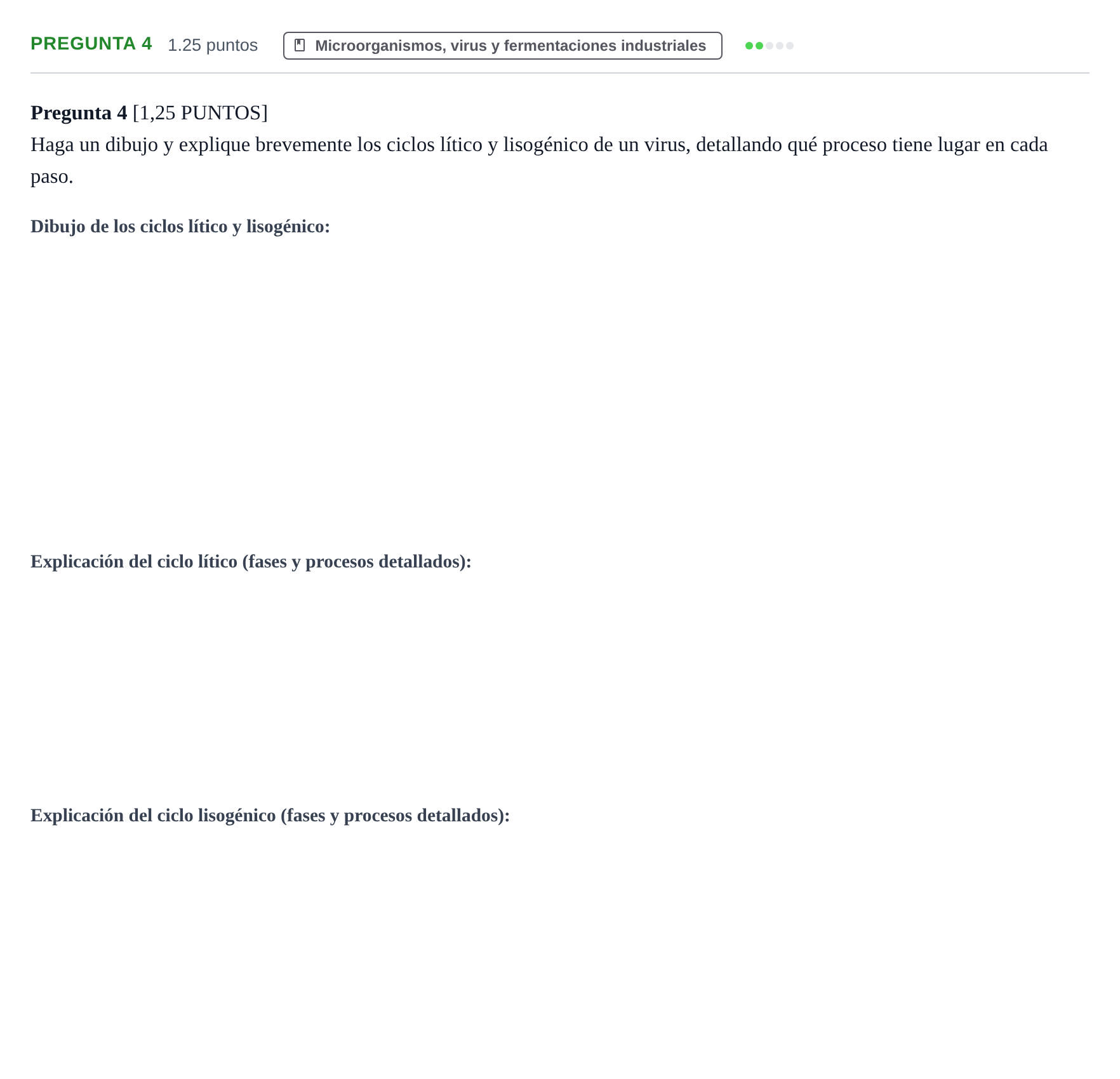 Enunciado: Pregunta 4 · Biología PAU Cantabria Extraordinaria 2023