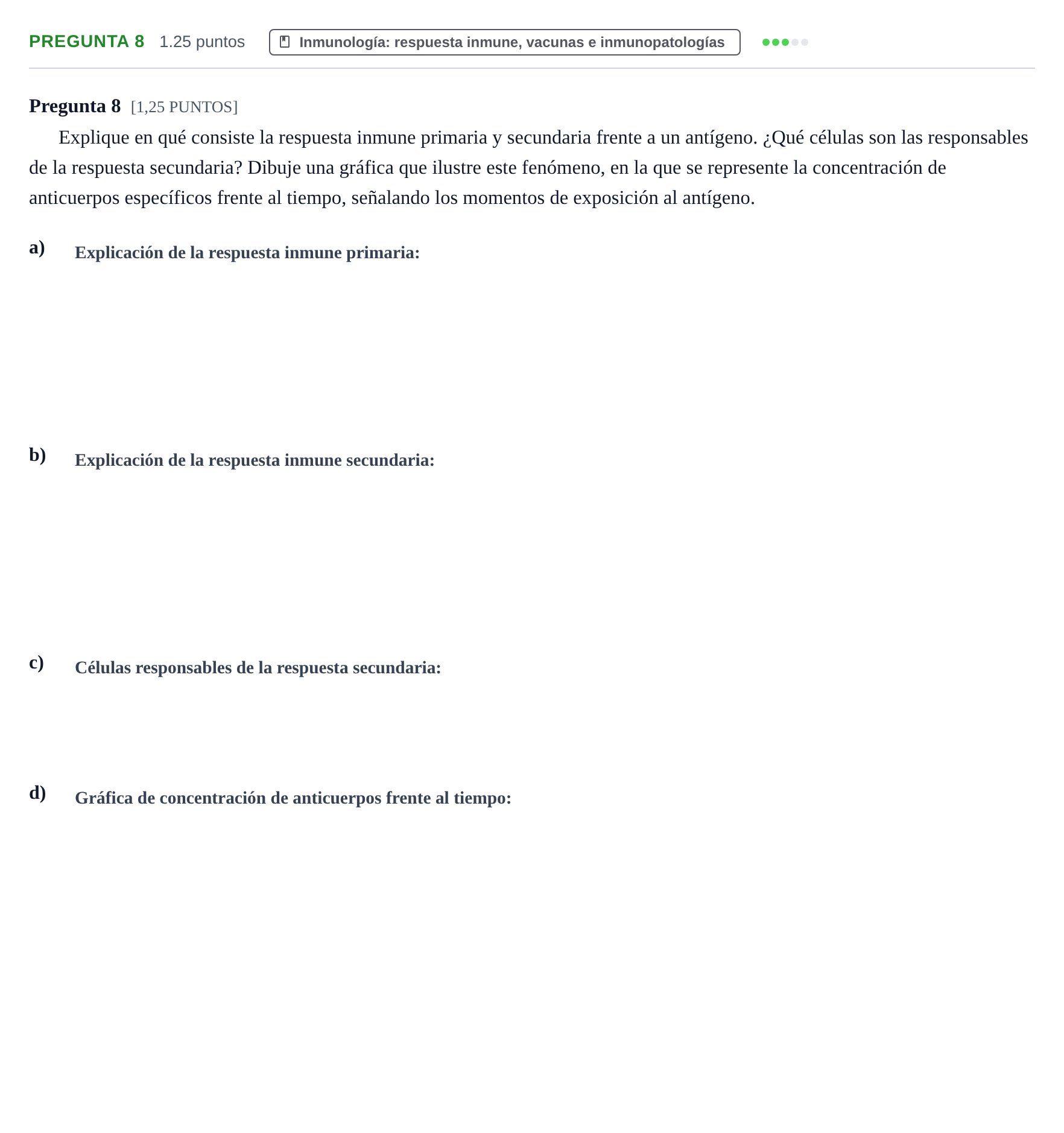 Enunciado: Pregunta 8 · Biología PAU Cantabria Extraordinaria 2023