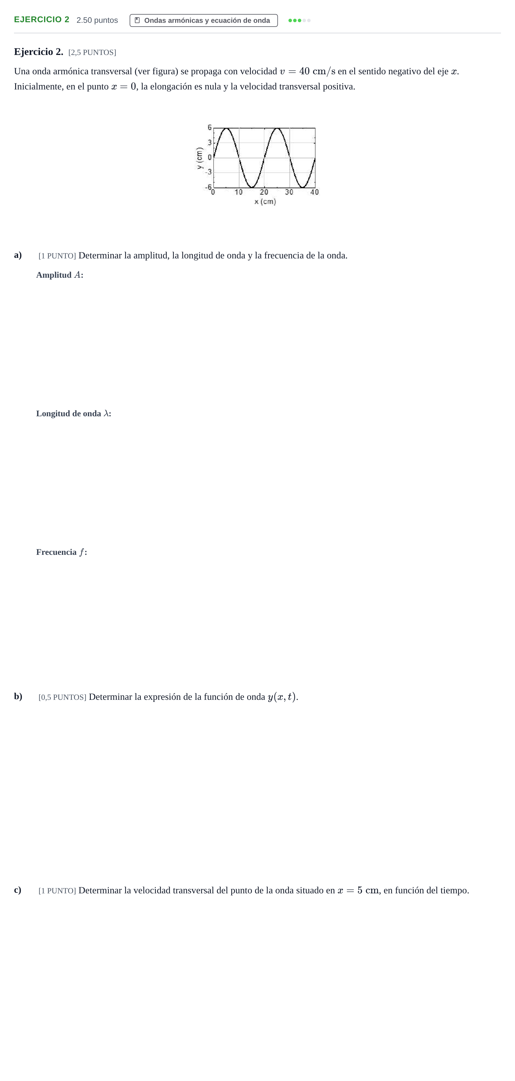 Enunciado: Ejercicio 2 · Física PAU Cantabria Extraordinaria 2023