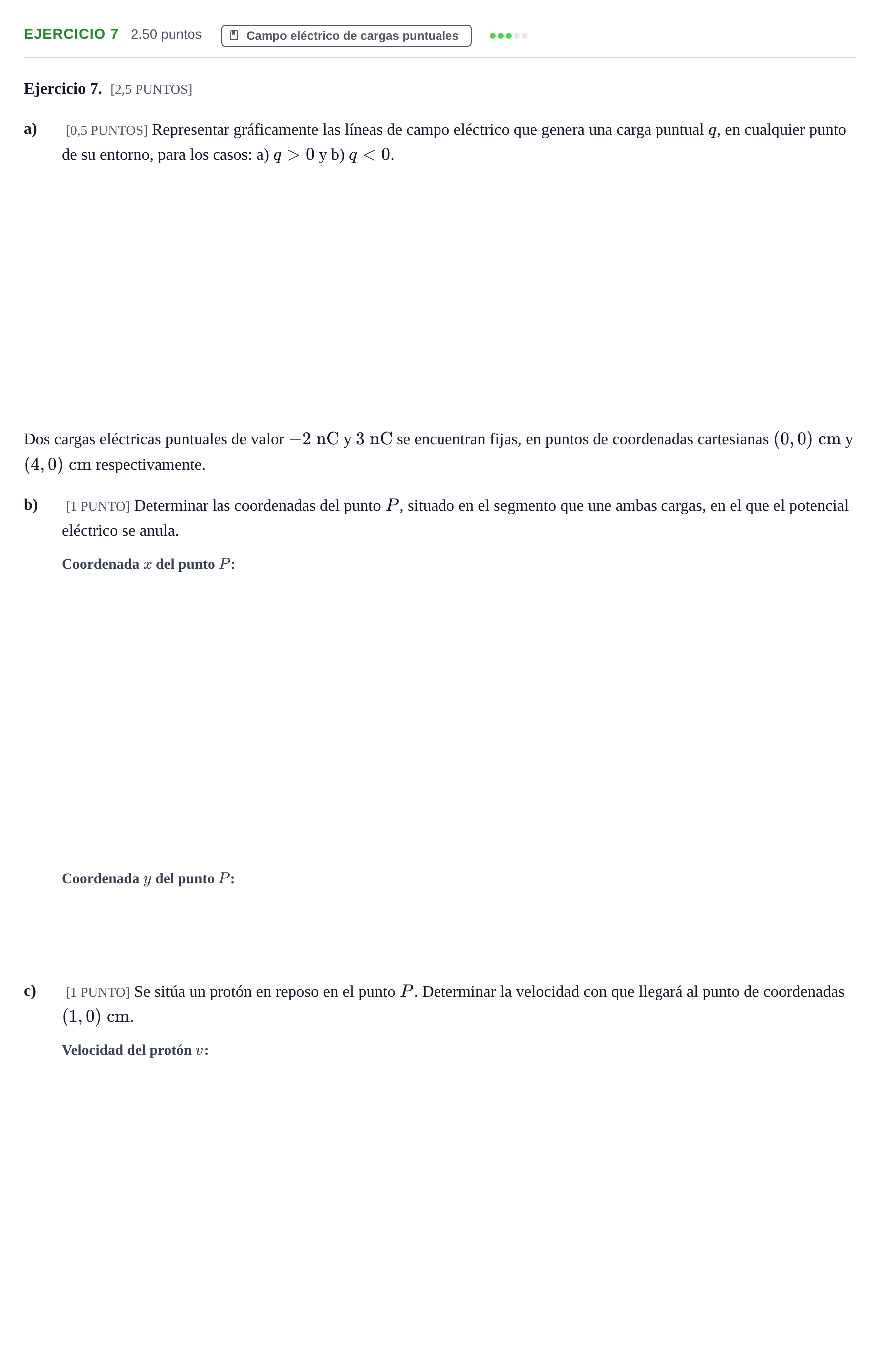 Enunciado: Ejercicio 7 · Física PAU Cantabria Ordinaria 2023