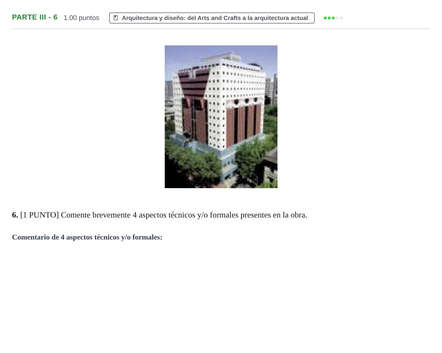 Enunciado: Ejercicio Parte III - 6 · Fundamentos Artísticos PAU Cantabria Extraordinaria 2023