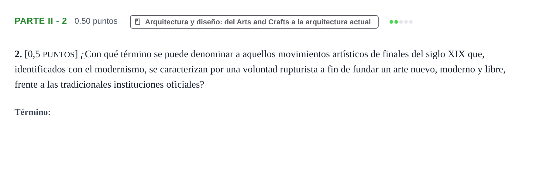 Enunciado: Ejercicio Parte II - 2 · Fundamentos Artísticos PAU Cantabria Ordinaria 2023