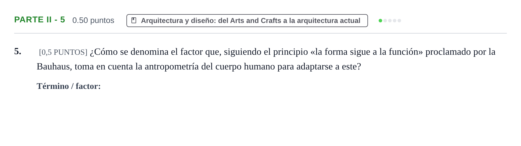 Enunciado: Ejercicio Parte II - 5 · Fundamentos Artísticos PAU Cantabria Ordinaria 2023