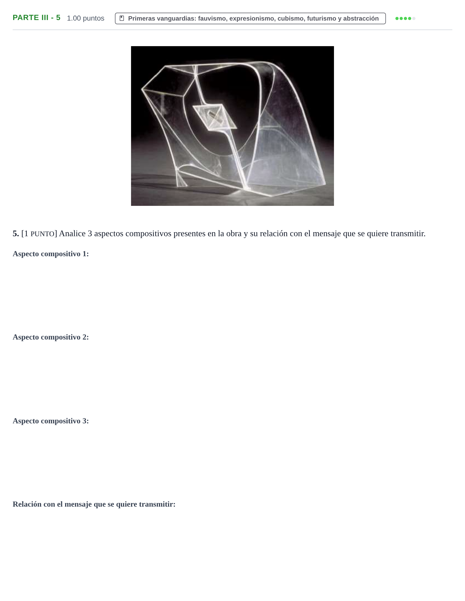 Enunciado: Ejercicio Parte III - 5 · Fundamentos Artísticos PAU Cantabria Ordinaria 2023