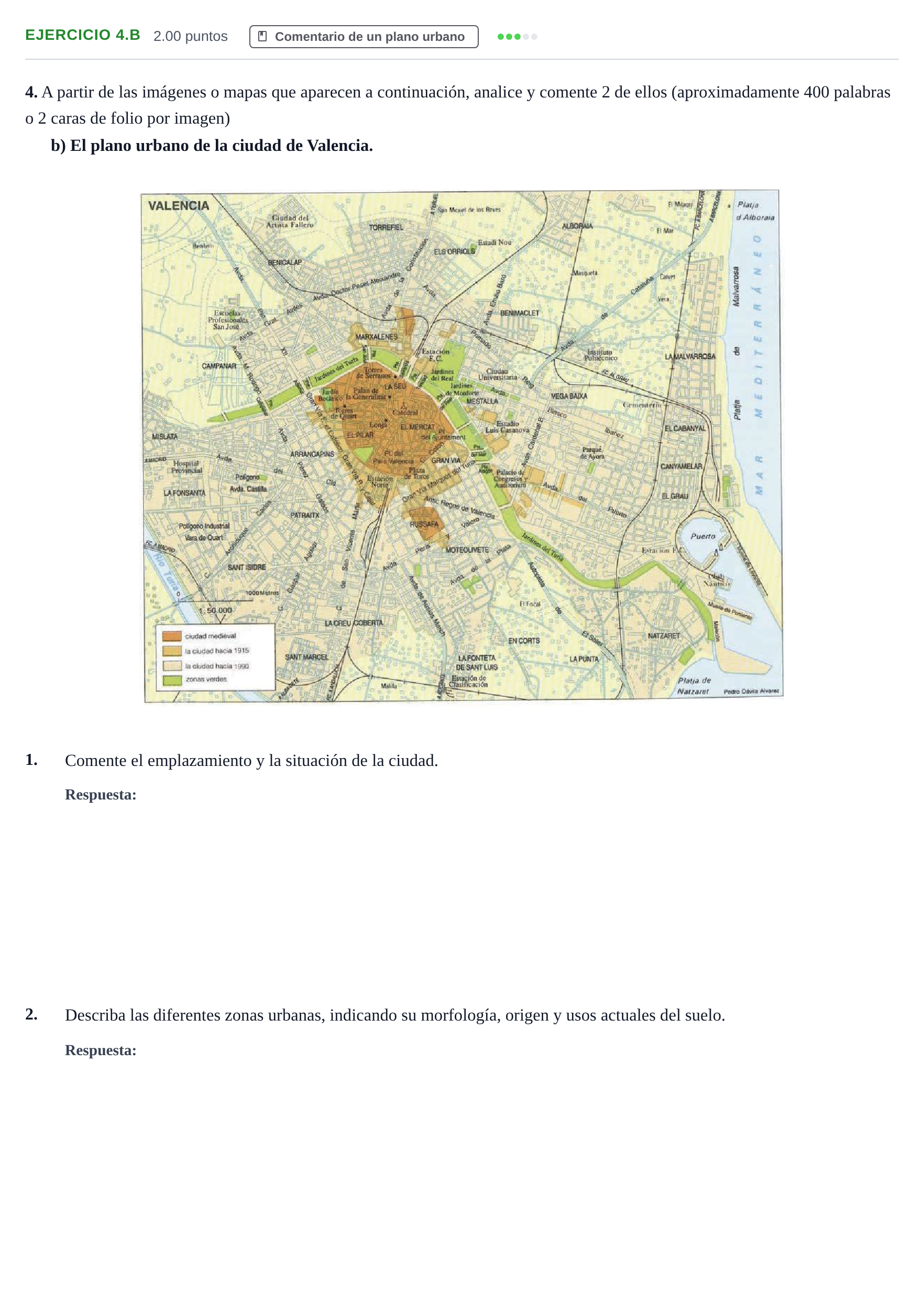 Enunciado: Ejercicio 4.b · Geografía PAU Cantabria Extraordinaria 2023