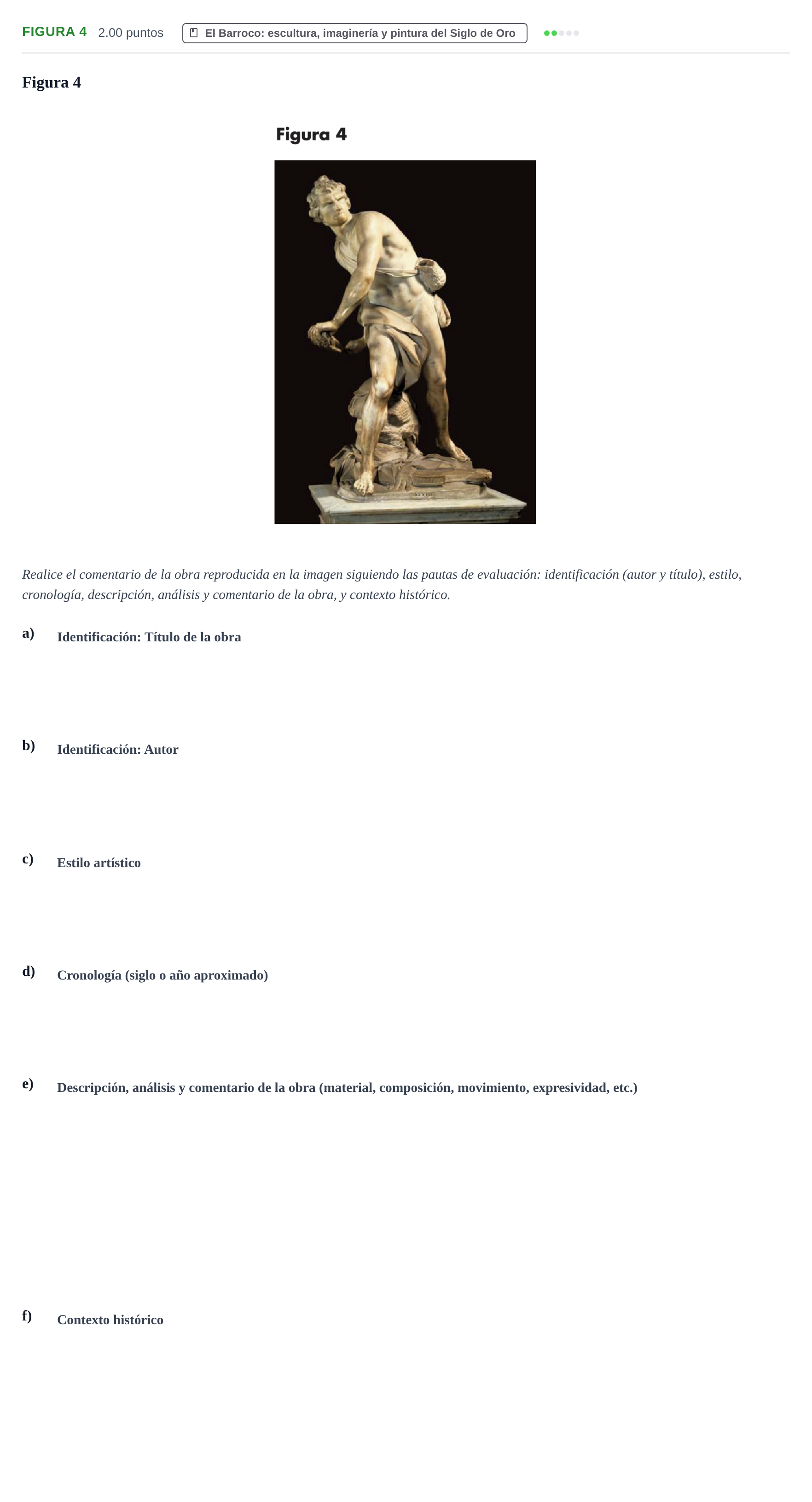 Enunciado: Ejercicio Figura 4 · Historia del Arte PAU Cantabria Extraordinaria 2023