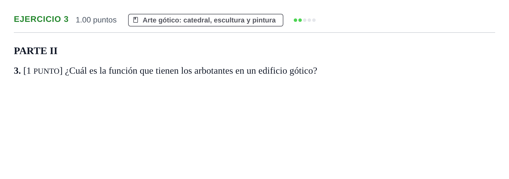 Enunciado: Problema 3 · Historia del Arte PAU Cantabria Extraordinaria 2023