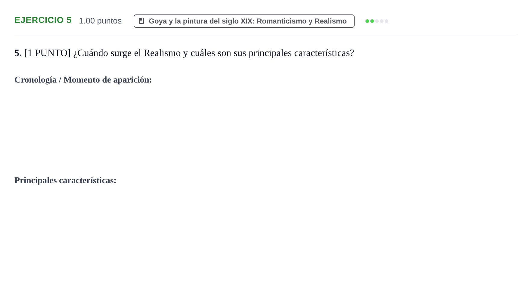 Enunciado: Problema 5 · Historia del Arte PAU Cantabria Extraordinaria 2023