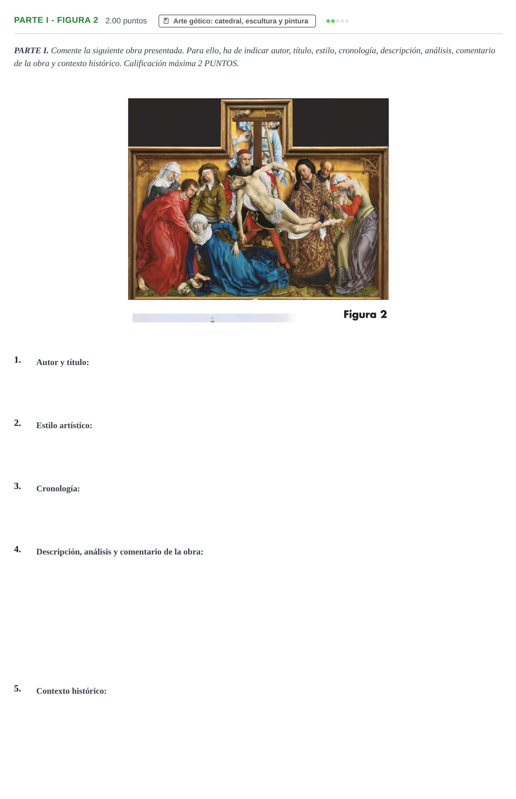 Enunciado: Ejercicio Parte I - Figura 2 · Historia del Arte PAU Cantabria Ordinaria 2023