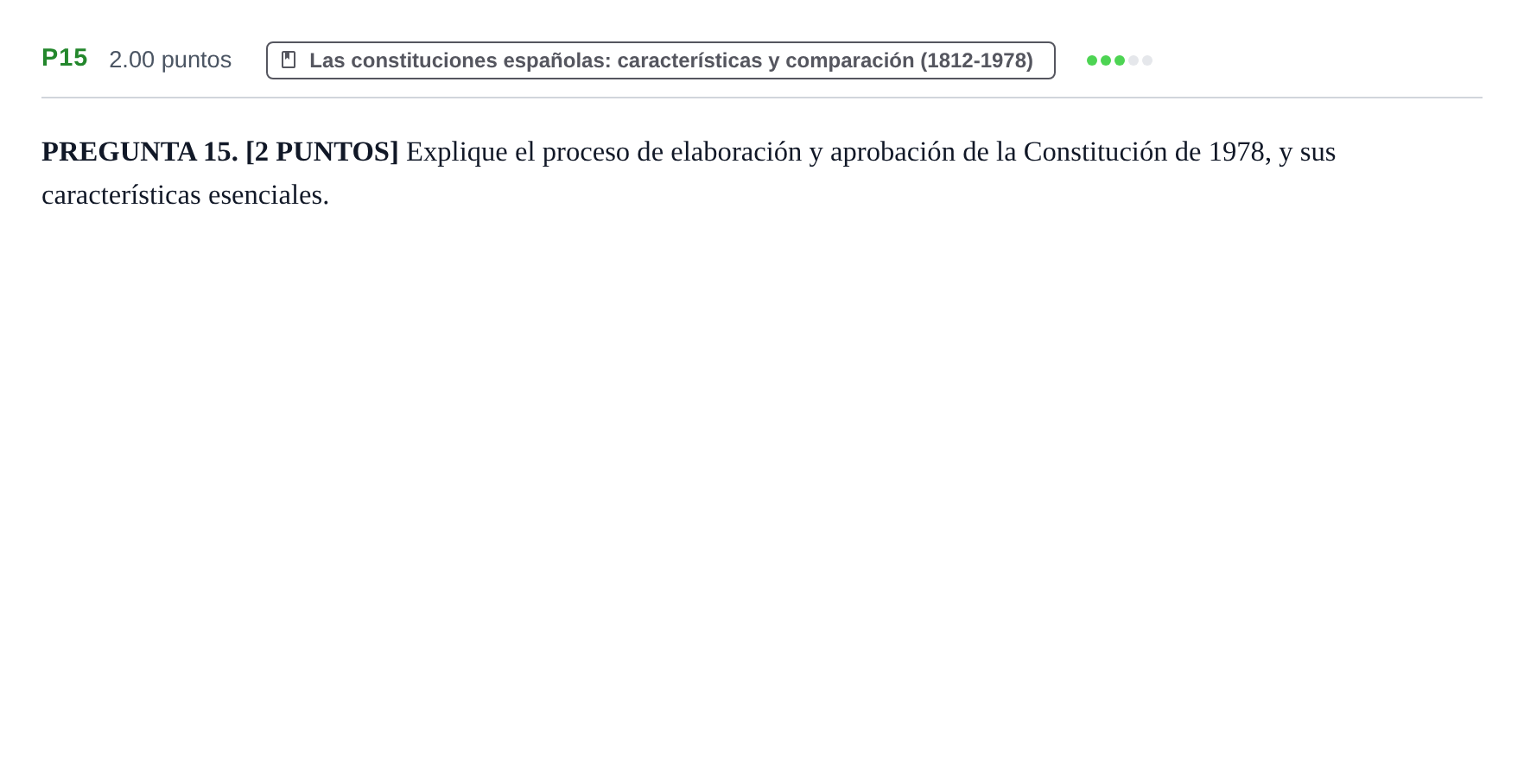 Enunciado: Ejercicio P15 · Historia de España PAU Cantabria Ordinaria 2023