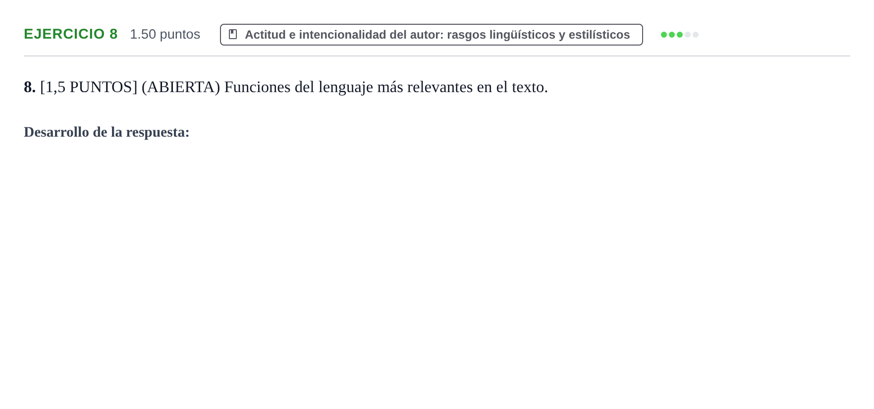 Enunciado: Problema 8 · Lengua Castellana y Literatura II PAU Cantabria Extraordinaria 2023