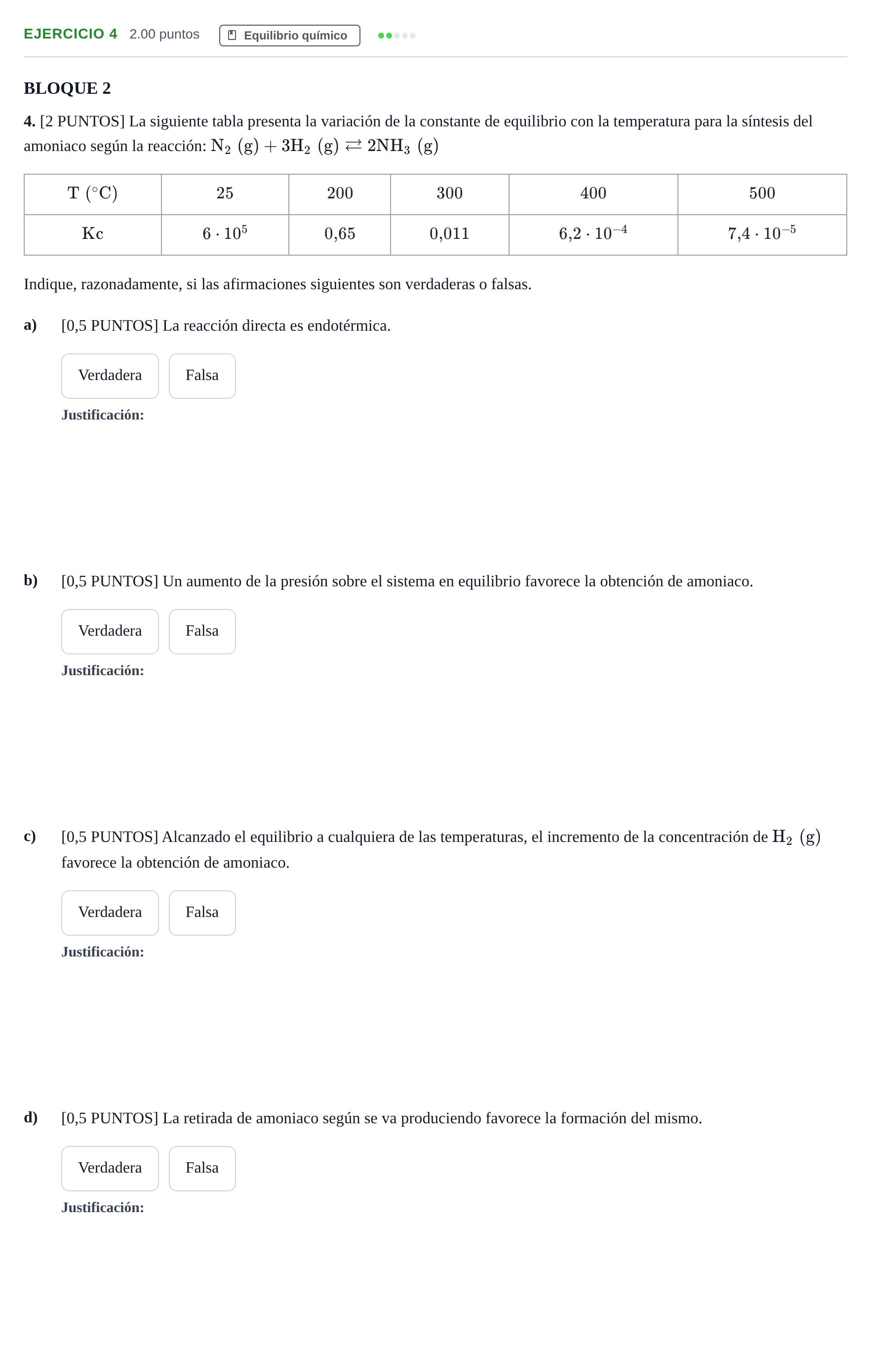 Enunciado: Problema 4 · Química PAU Cantabria Ordinaria 2023