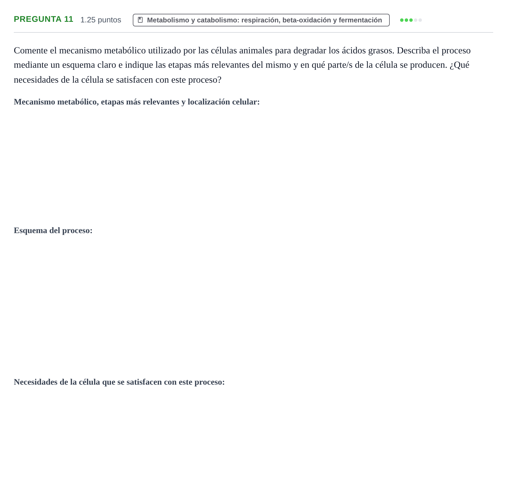 Enunciado: Pregunta 11 · Biología PAU Cantabria Extraordinaria 2022