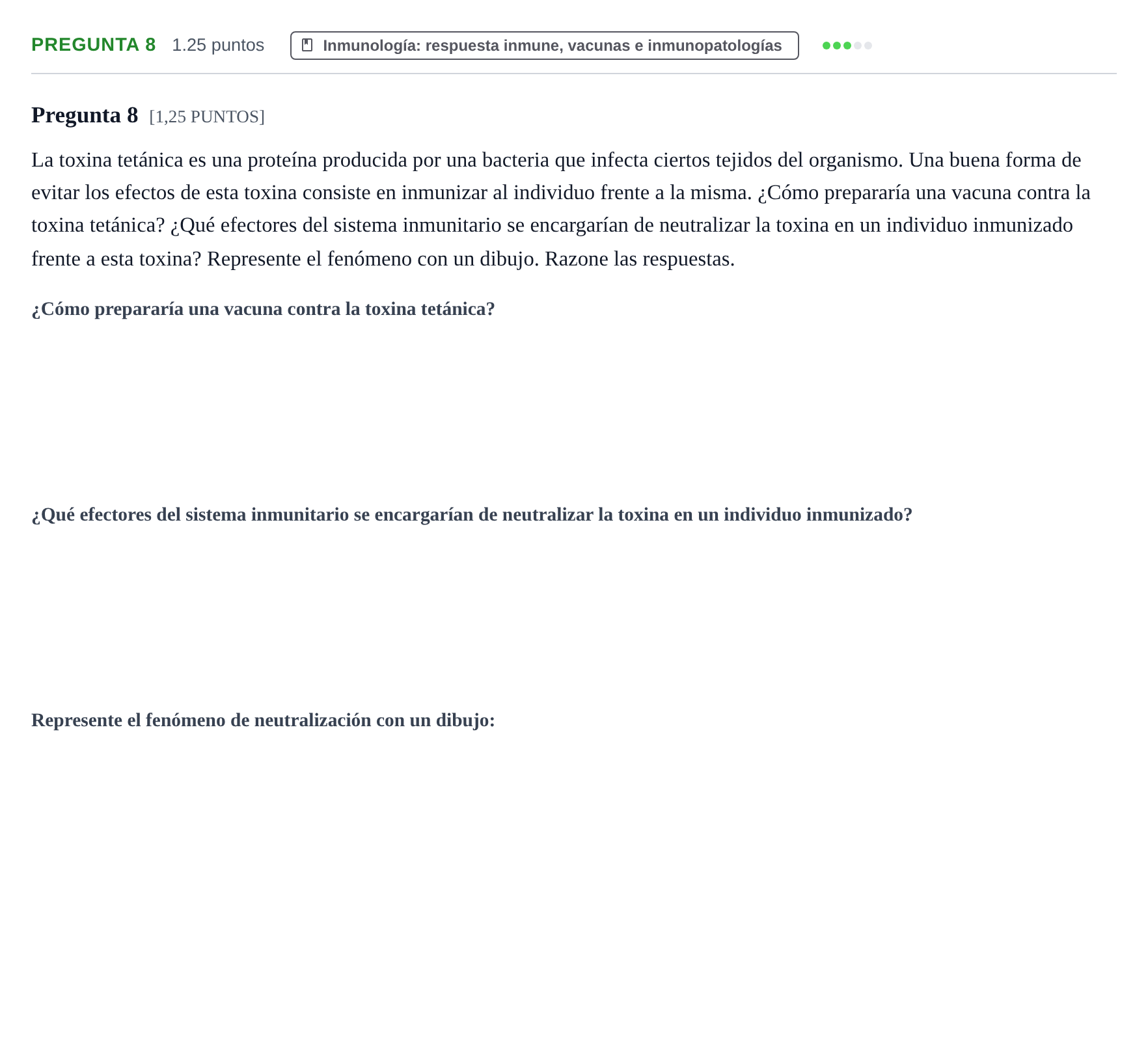 Enunciado: Pregunta 8 · Biología PAU Cantabria Extraordinaria 2022