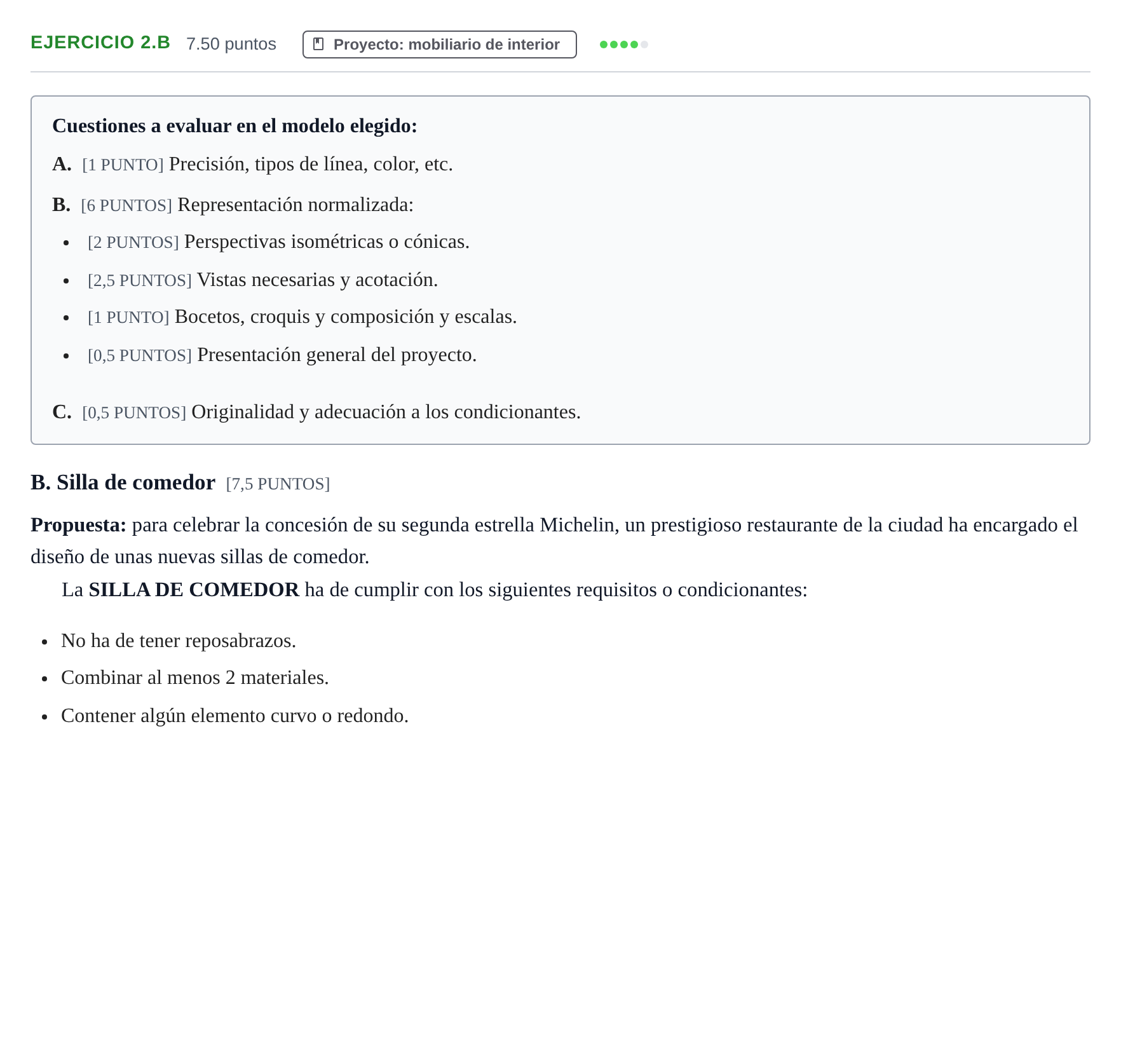 Enunciado: Ejercicio 2.B · Diseño PAU Cantabria Extraordinaria 2022