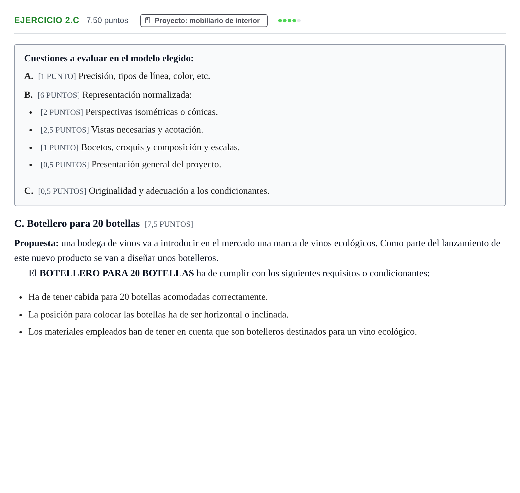 Enunciado: Ejercicio 2.C · Diseño PAU Cantabria Extraordinaria 2022
