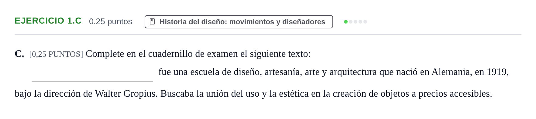 Enunciado: Ejercicio 1.C · Diseño PAU Cantabria Ordinaria 2022