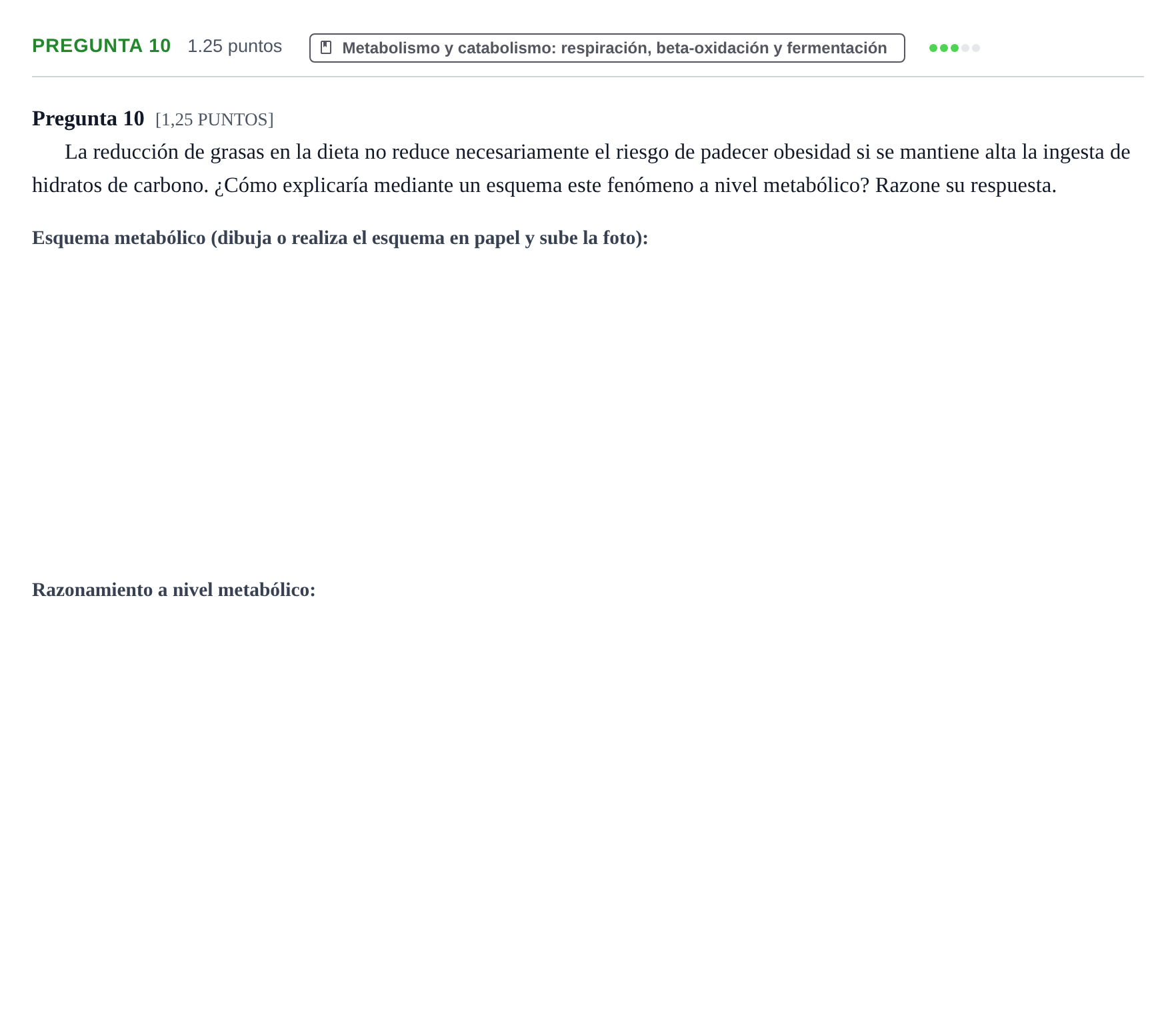 Enunciado: Pregunta 10 · Biología PAU Cantabria Ordinaria 2022