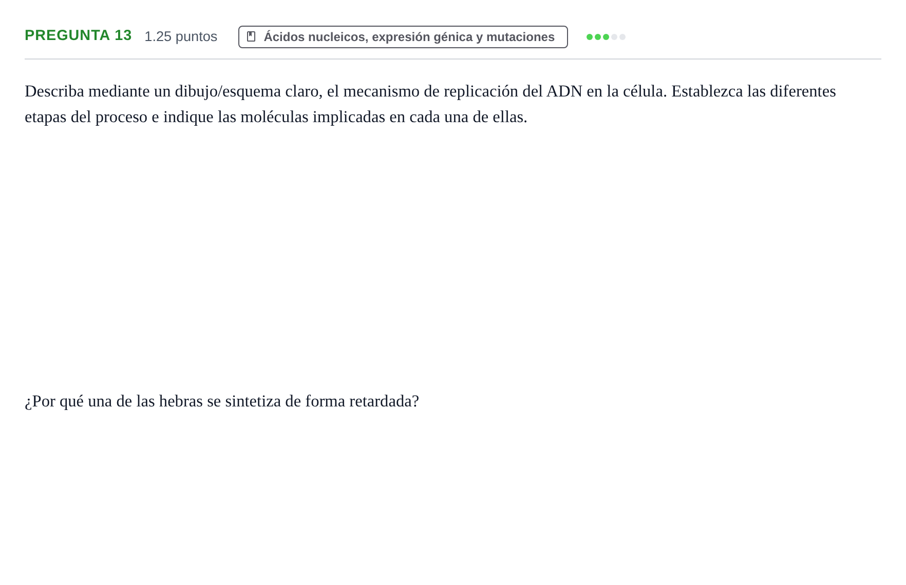 Enunciado: Pregunta 13 · Biología PAU Cantabria Ordinaria 2022