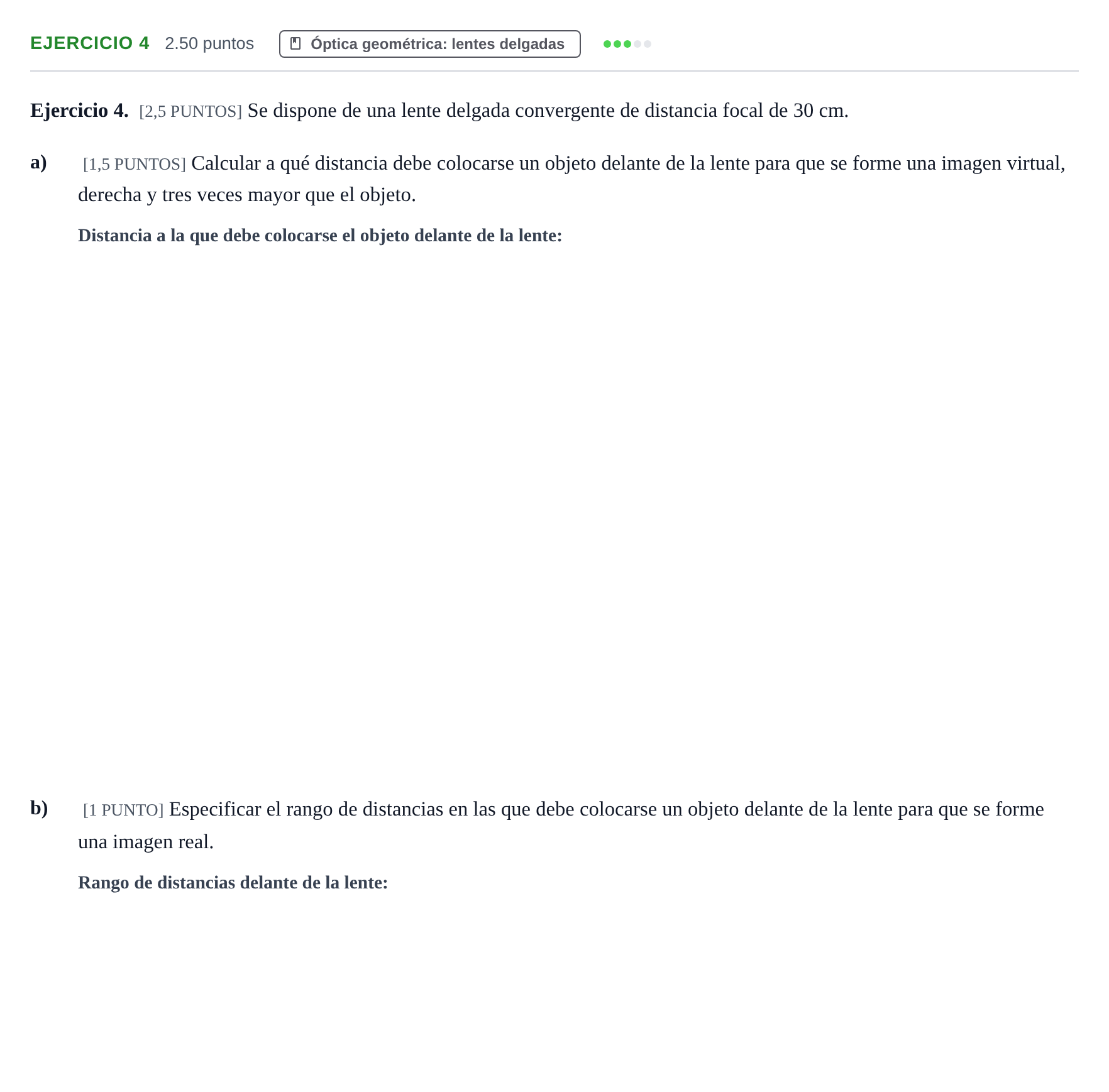 Enunciado: Ejercicio 4 · Física PAU Cantabria Ordinaria 2022