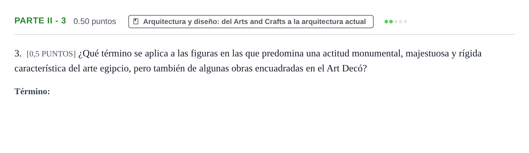 Enunciado: Ejercicio Parte II - 3 · Fundamentos Artísticos PAU Cantabria Extraordinaria 2022