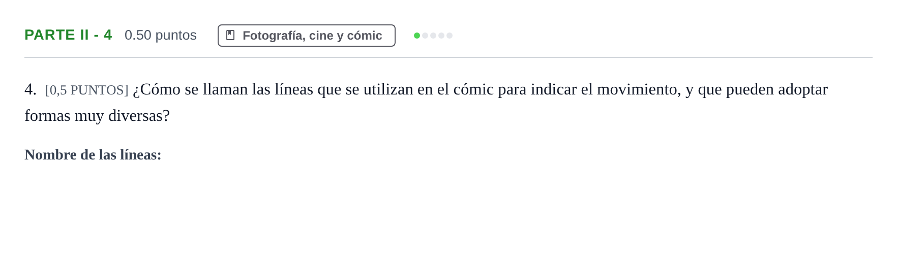 Enunciado: Ejercicio Parte II - 4 · Fundamentos Artísticos PAU Cantabria Extraordinaria 2022