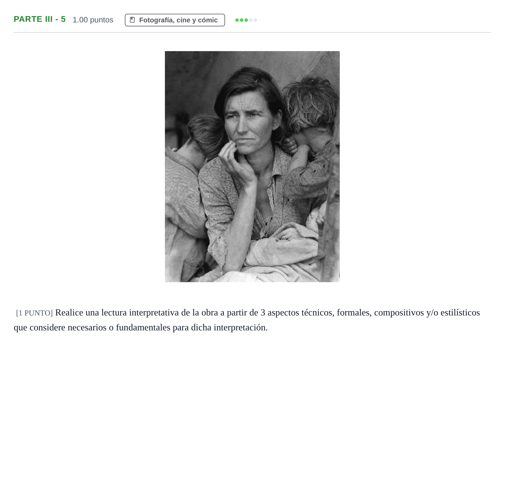Enunciado: Ejercicio Parte III - 5 · Fundamentos Artísticos PAU Cantabria Ordinaria 2022