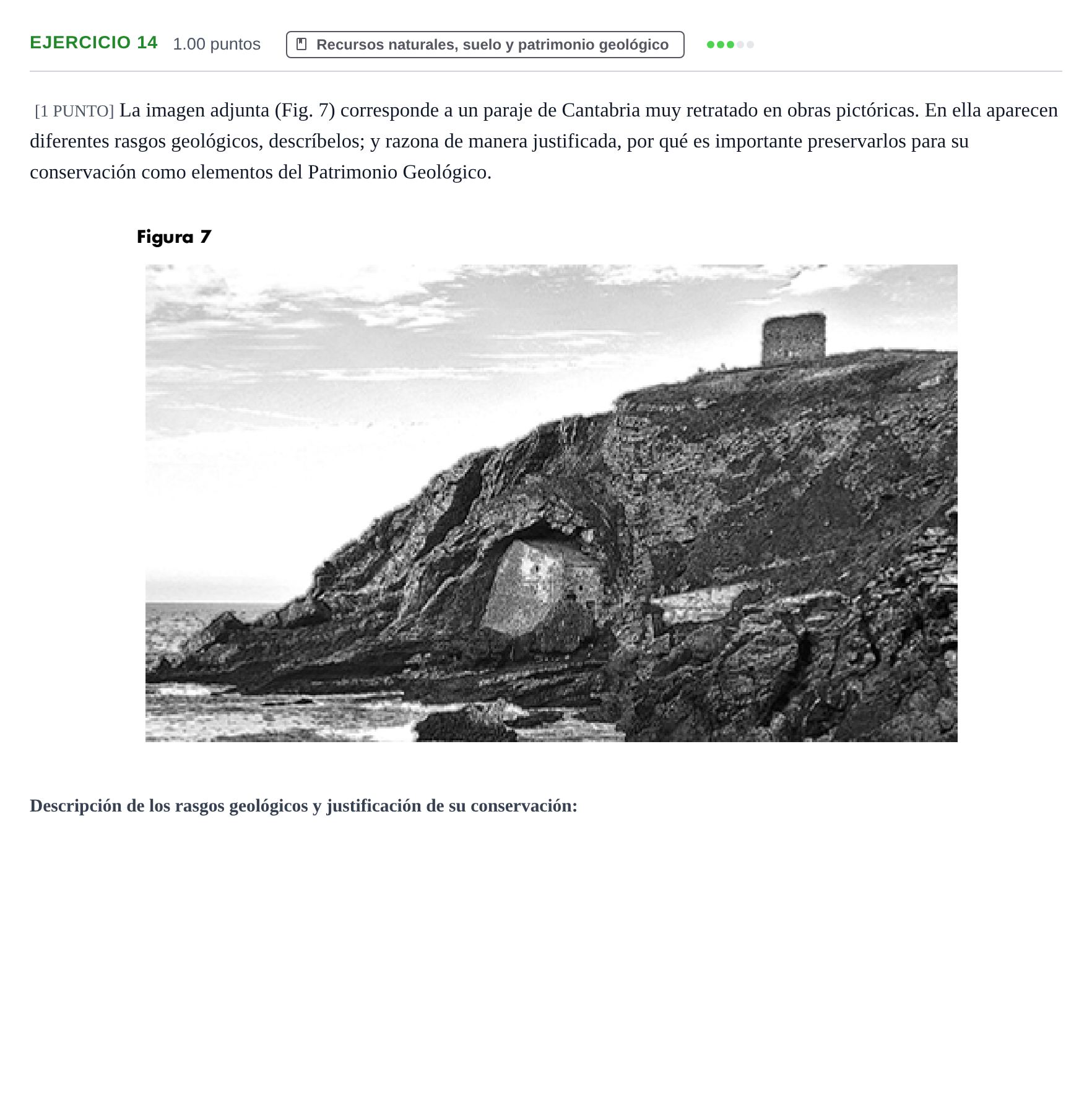 Enunciado: Problema 14 · Geología y Ciencias Ambientales PAU Cantabria Ordinaria 2022