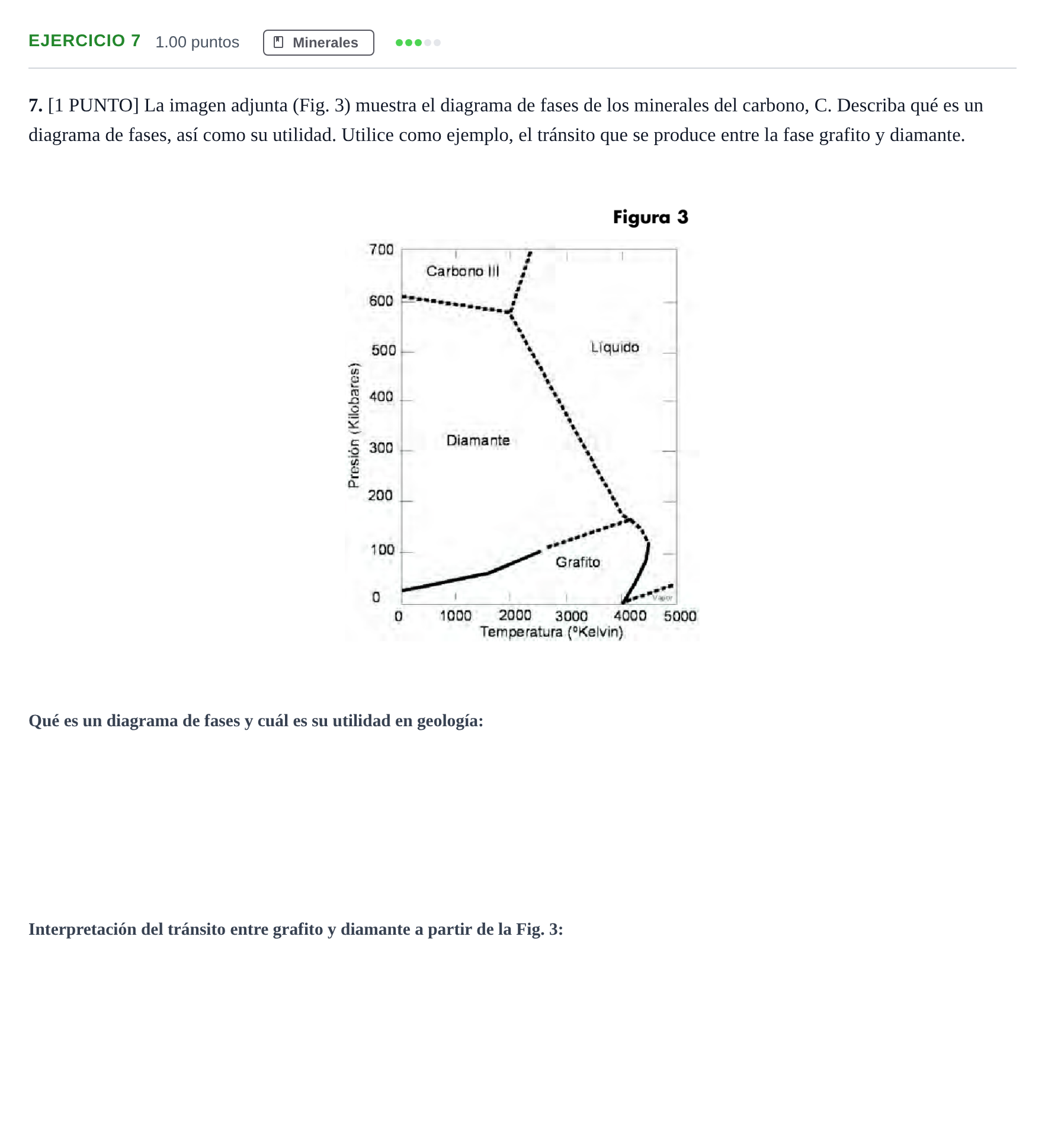 Enunciado: Problema 7 · Geología y Ciencias Ambientales PAU Cantabria Ordinaria 2022