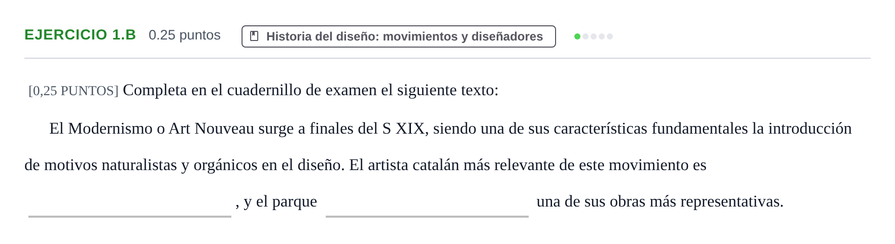Enunciado: Ejercicio 1.B · Diseño PAU Cantabria Extraordinaria 2021