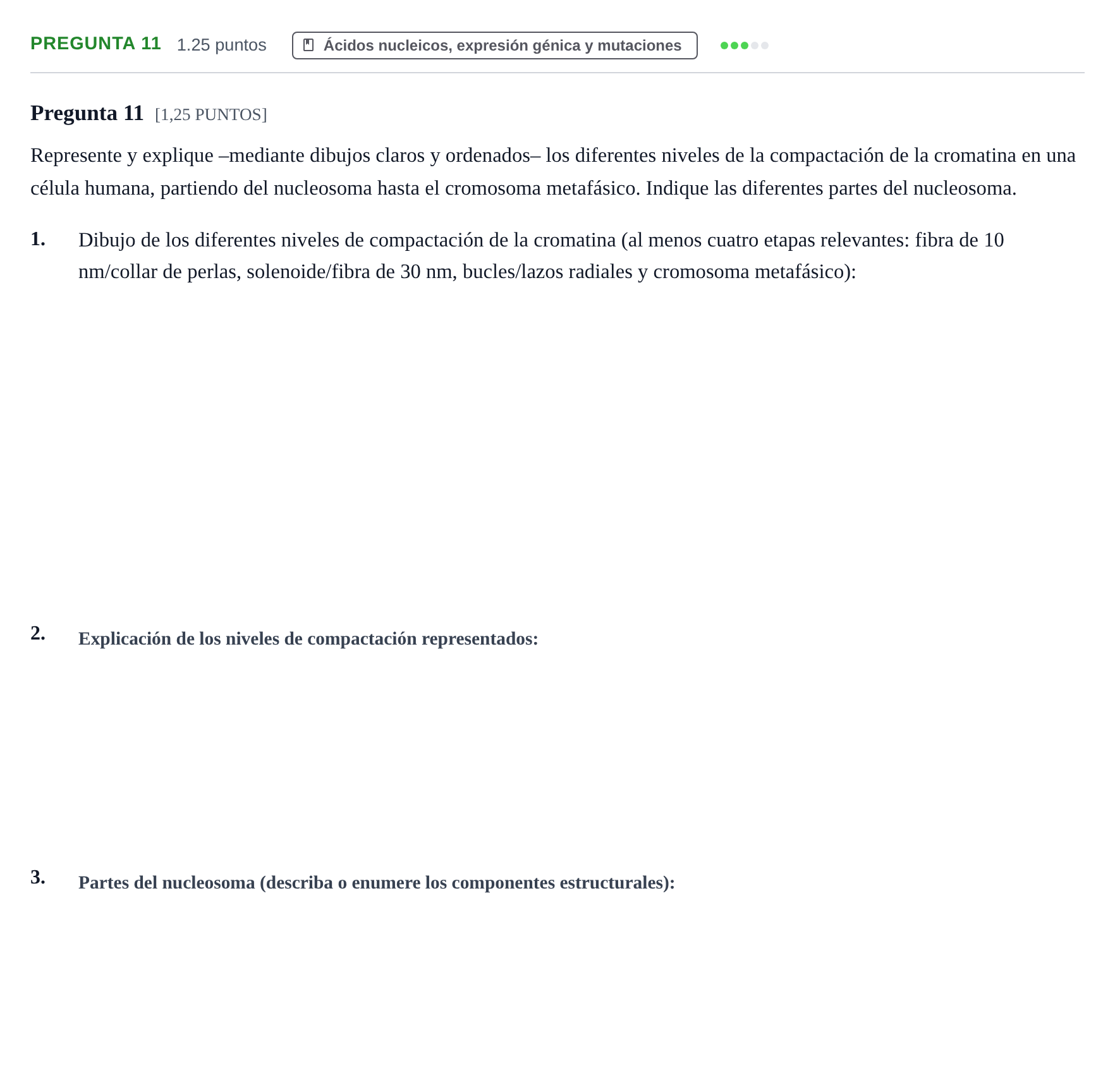 Enunciado: Pregunta 11 · Biología PAU Cantabria Ordinaria 2021
